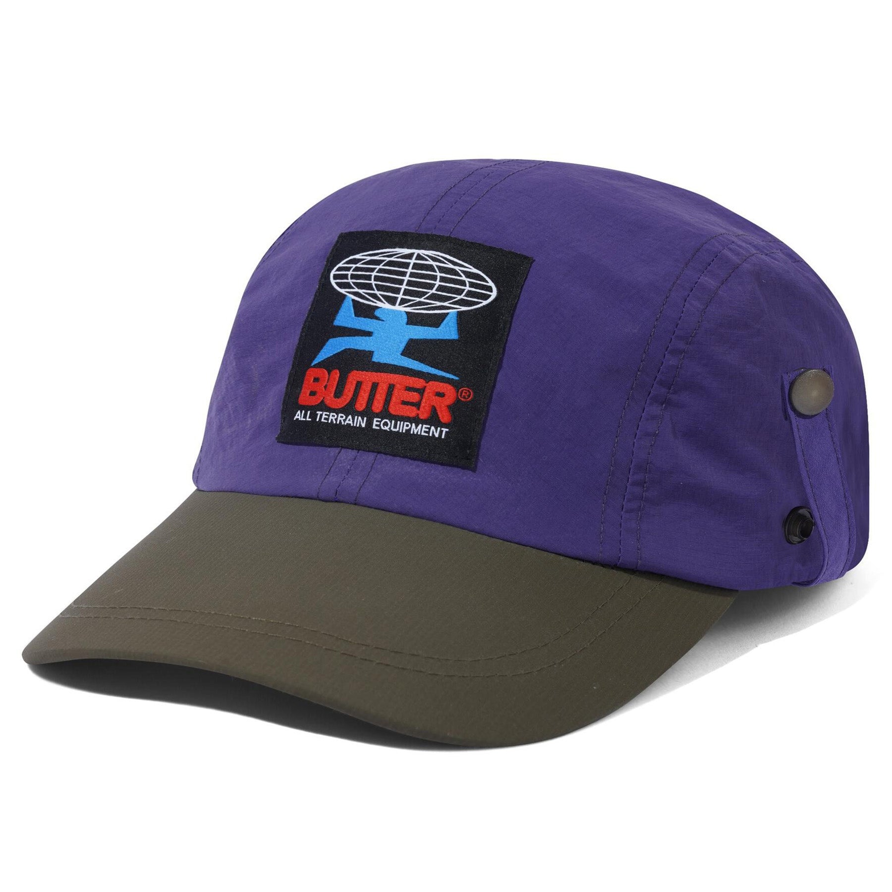 Butter Goods All Terrain 4 Panel Flap Cap Grape