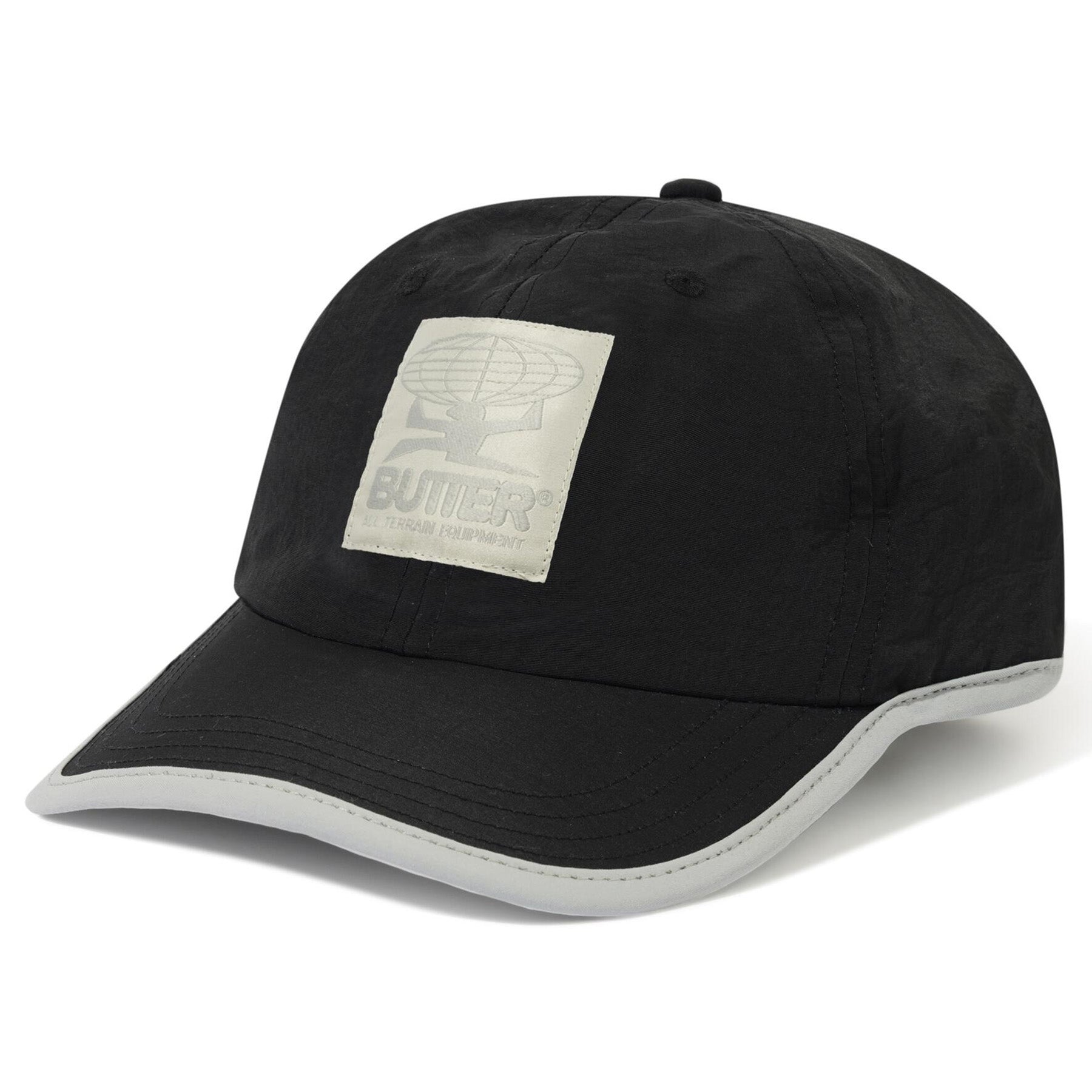 Butter Goods All Terrain 6 Panel Cap Black/Light Grey