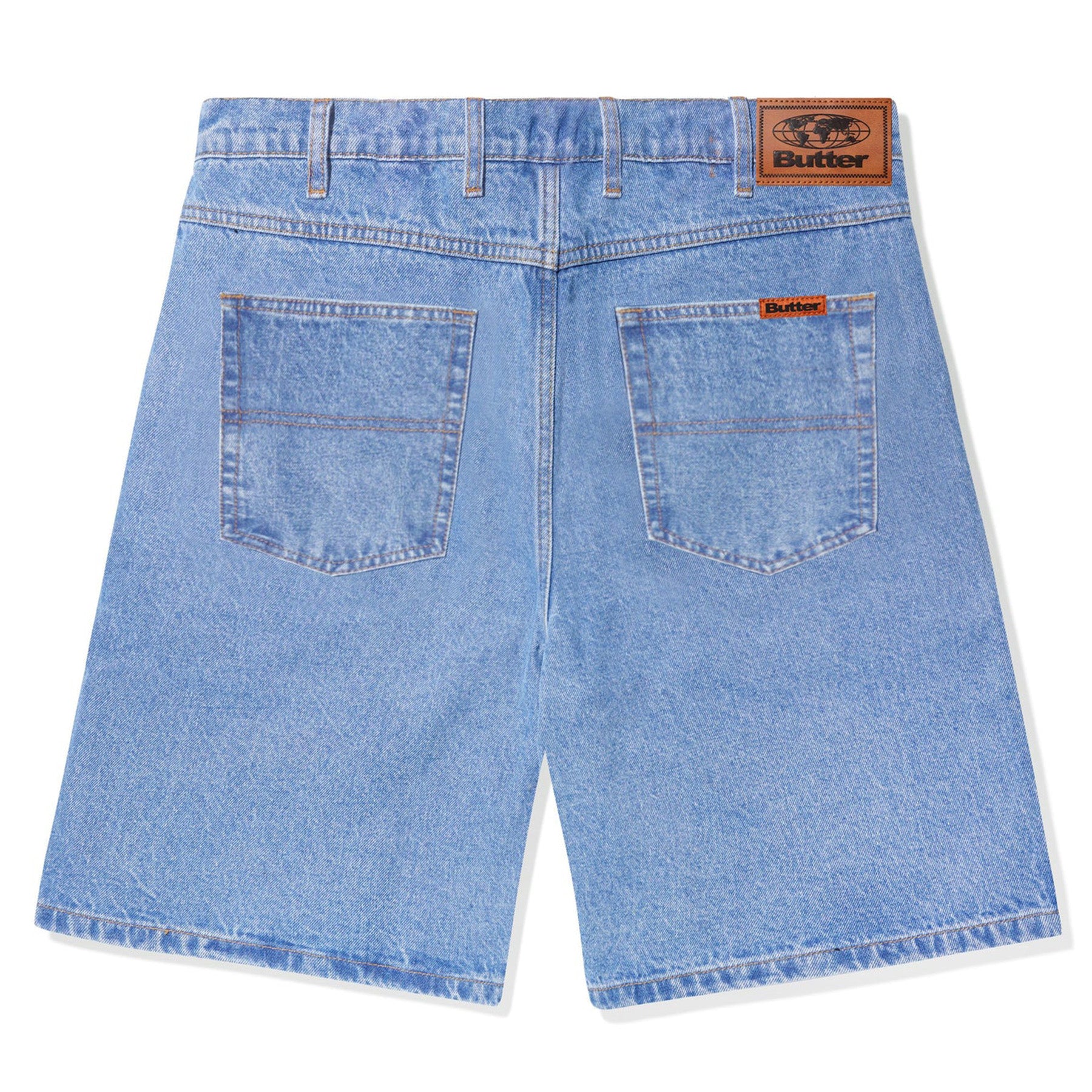 Butter Goods Baggy Denim Shorts Washed Indigo