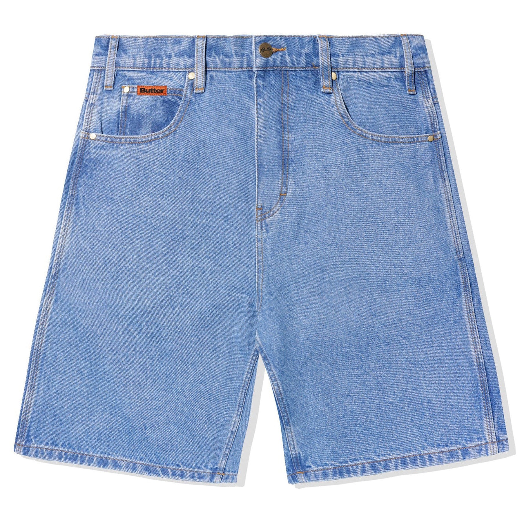 Butter Goods Baggy Denim Shorts Washed Indigo