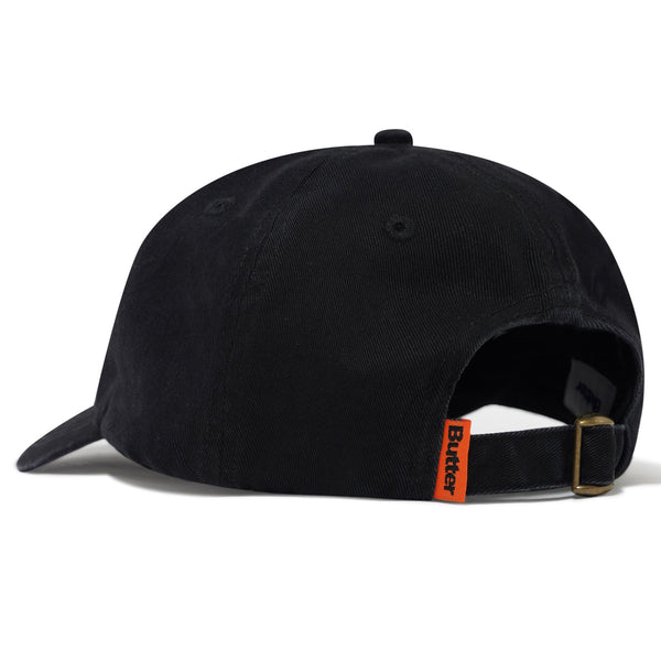 Butter Goods Bear 6 Panel Cap Black - Orchard Skateshop