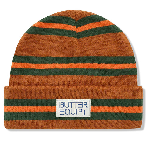 Mohair Camo Cuff Beanie, Burnt Orange