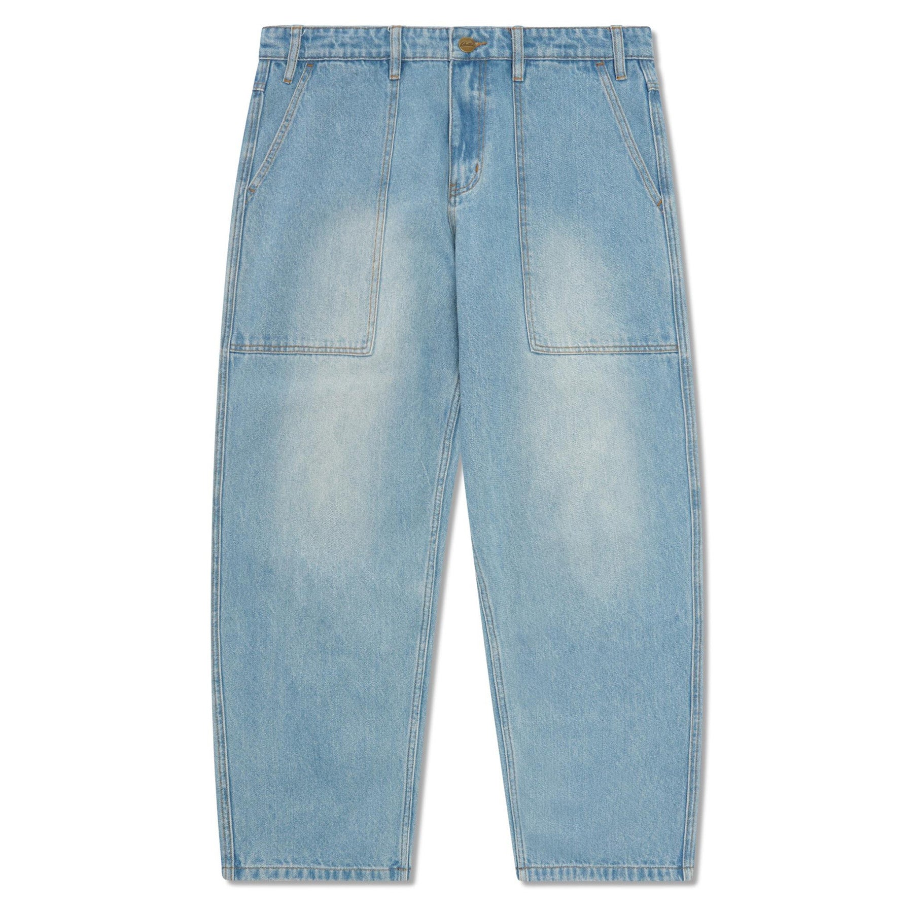 Butter Goods Patch Pocket Denim Jeans Faded Blue - Orchard Skateshop