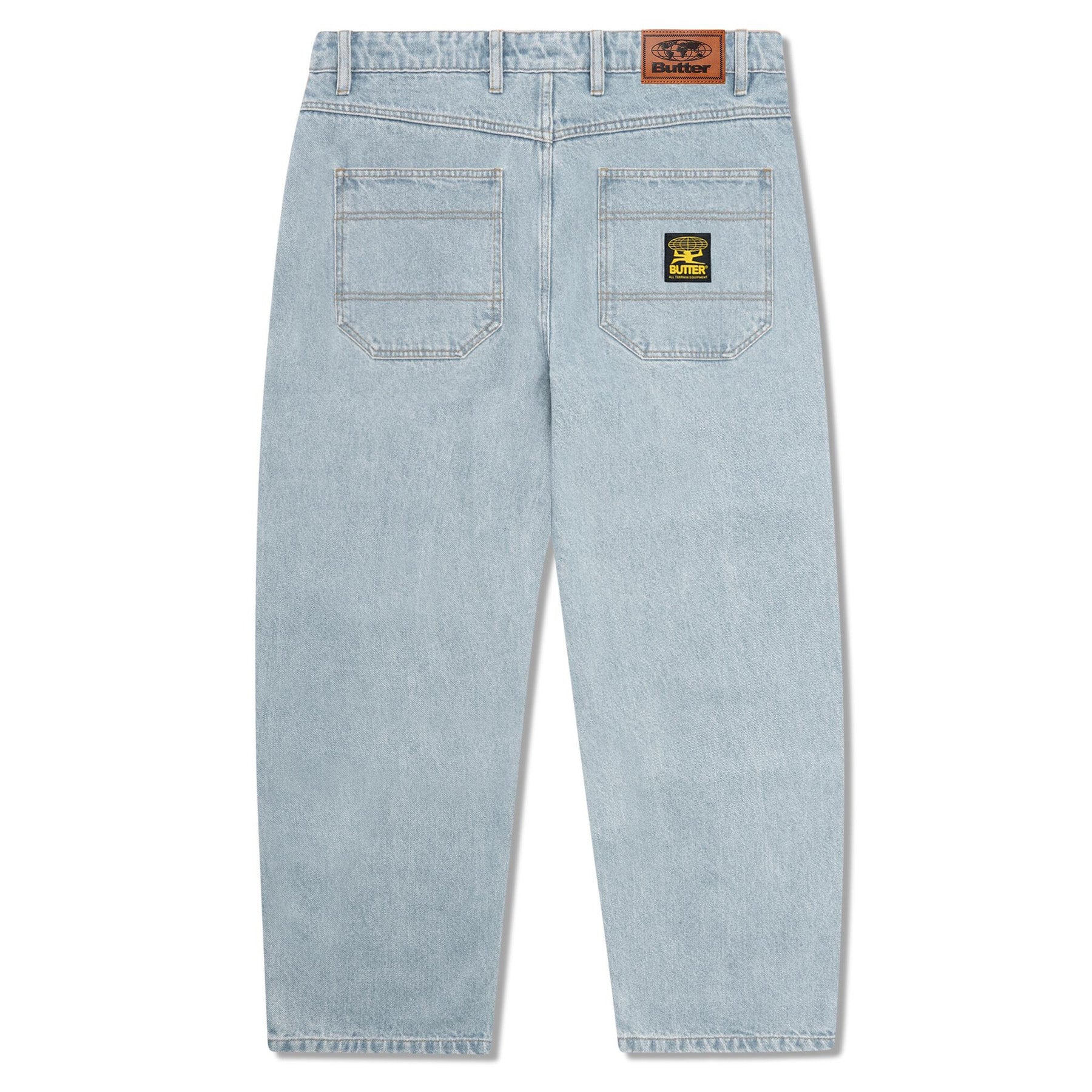 Butter Goods Patch Pocket Denim Jeans Faded Light Blue