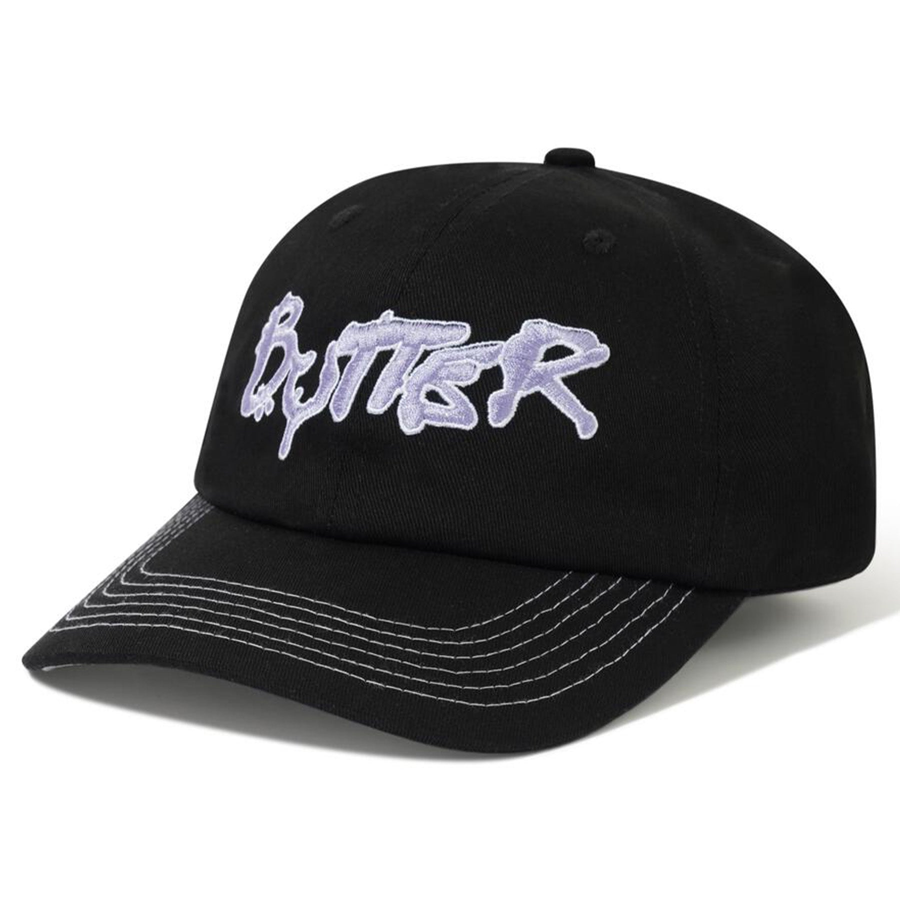 Butter Goods Radio 6 Panel Cap Black