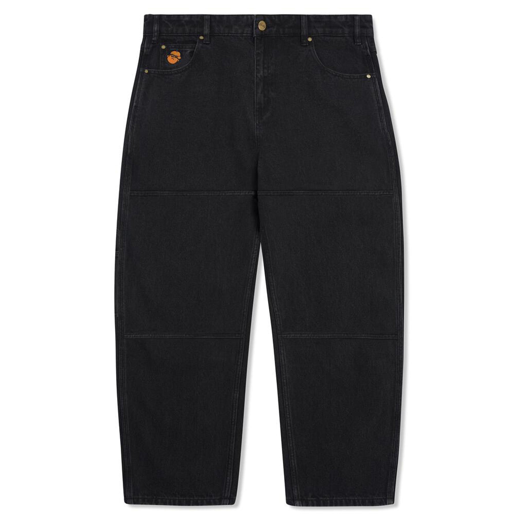 Butter Goods Santosuosso Double Knee Denim Jeans Washed Black