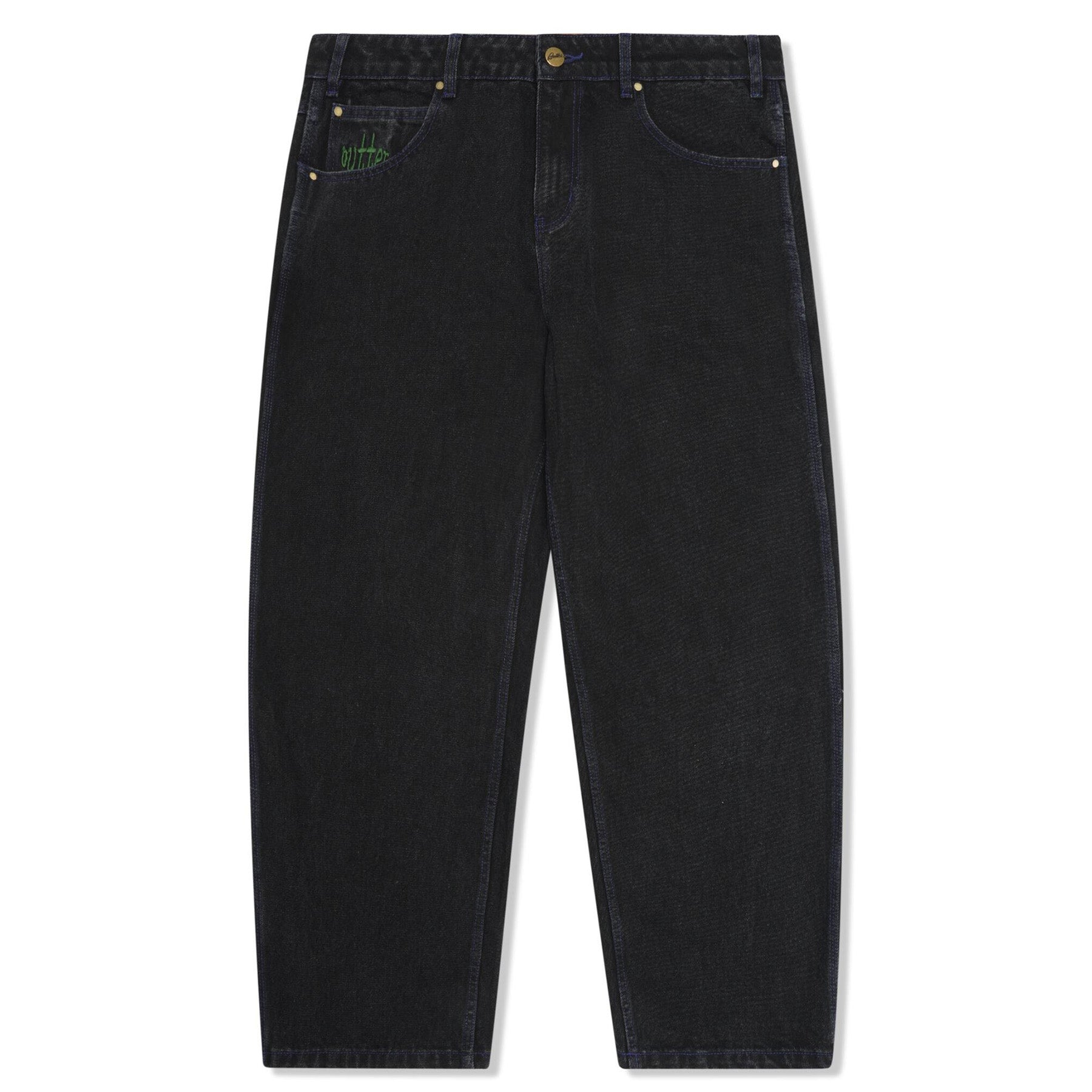 Butter Goods Spider Denim Jeans Washed Black