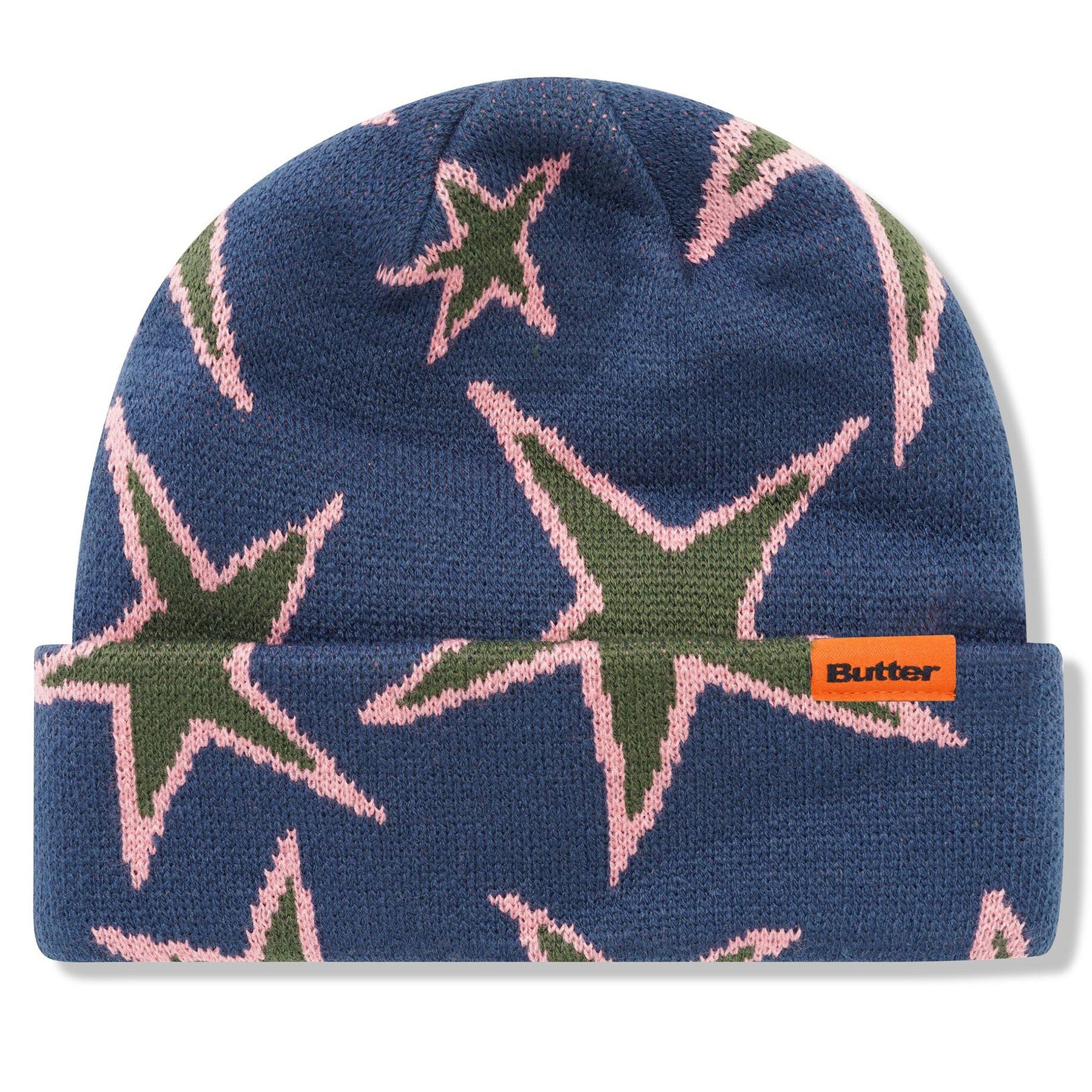 Butter Goods Stars Cuff Beanie Prussian