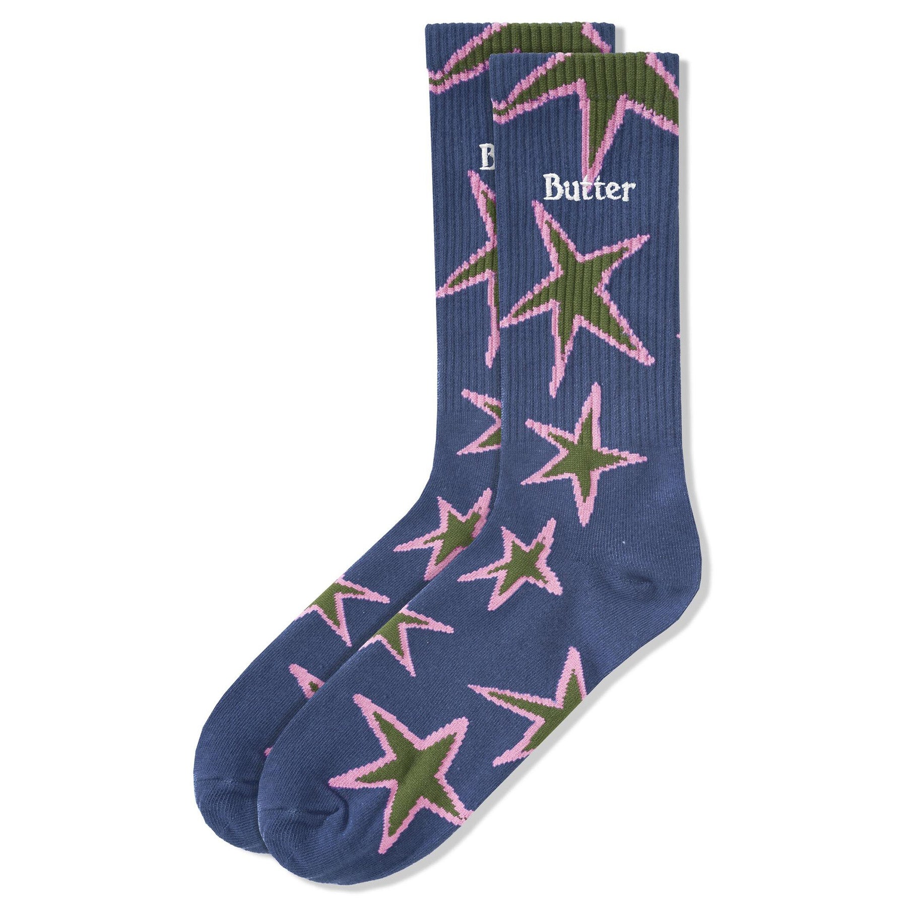 Butter Goods Star Socks Prussian