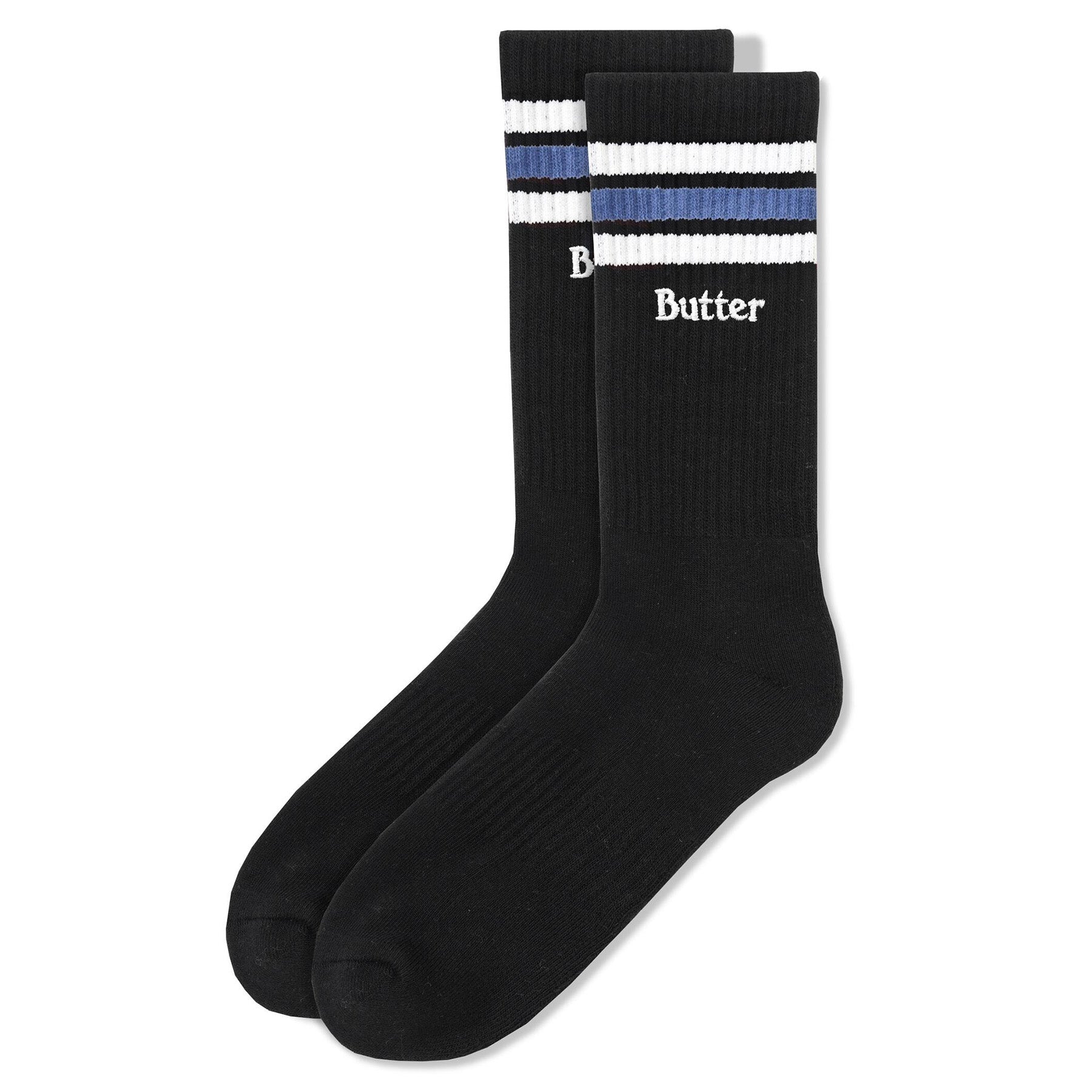 Butter Goods Stripe Socks Black Q424