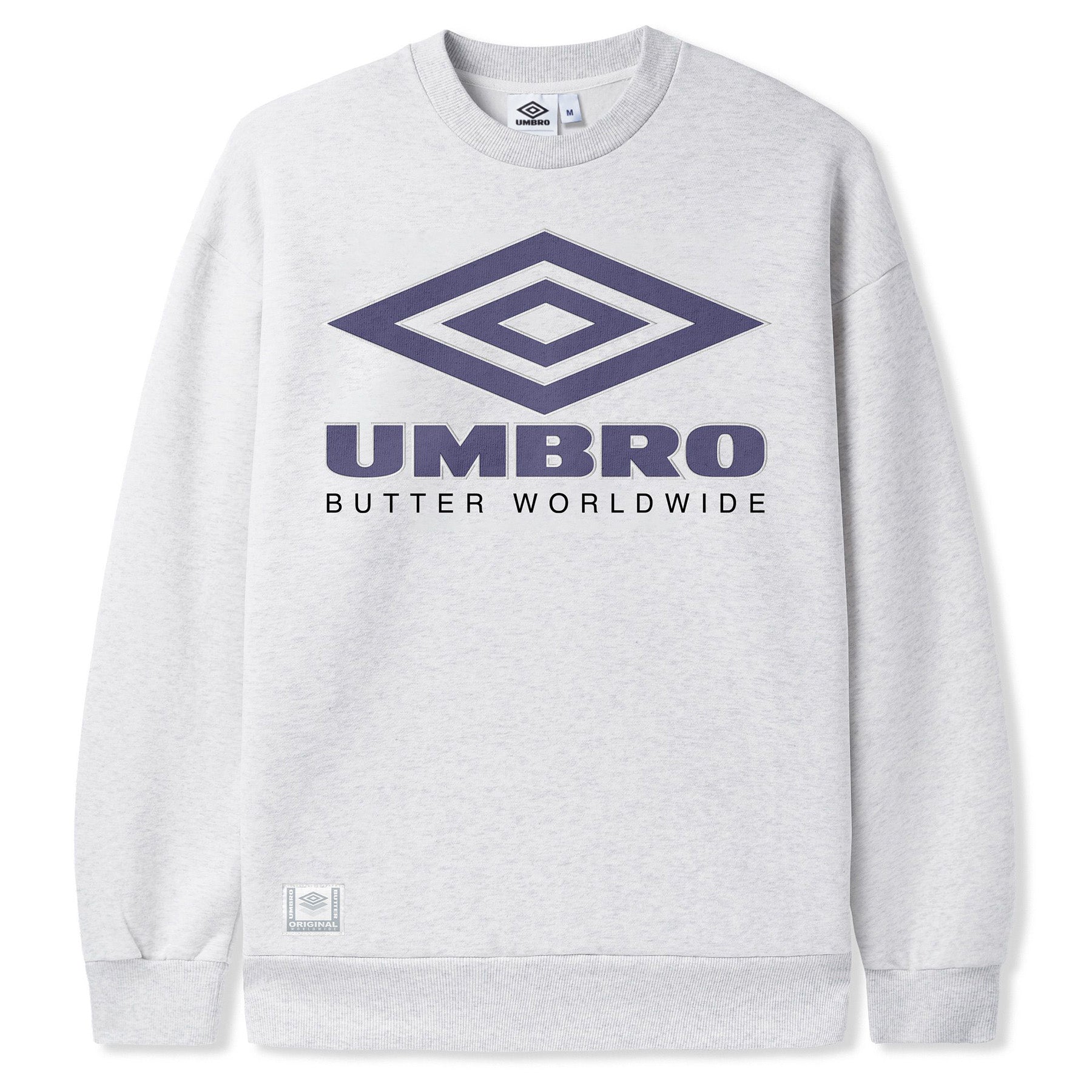 Butter x Umbro Diamond Logo Crewneck Sweatshirt Ash