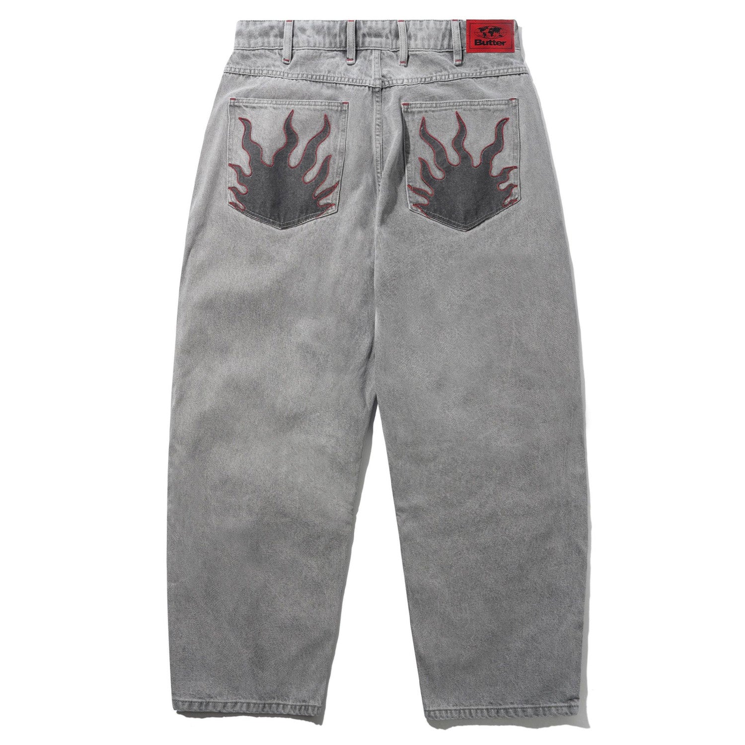 Butter Goods Solar Fade Baggy Denim Jeans Grey Wash