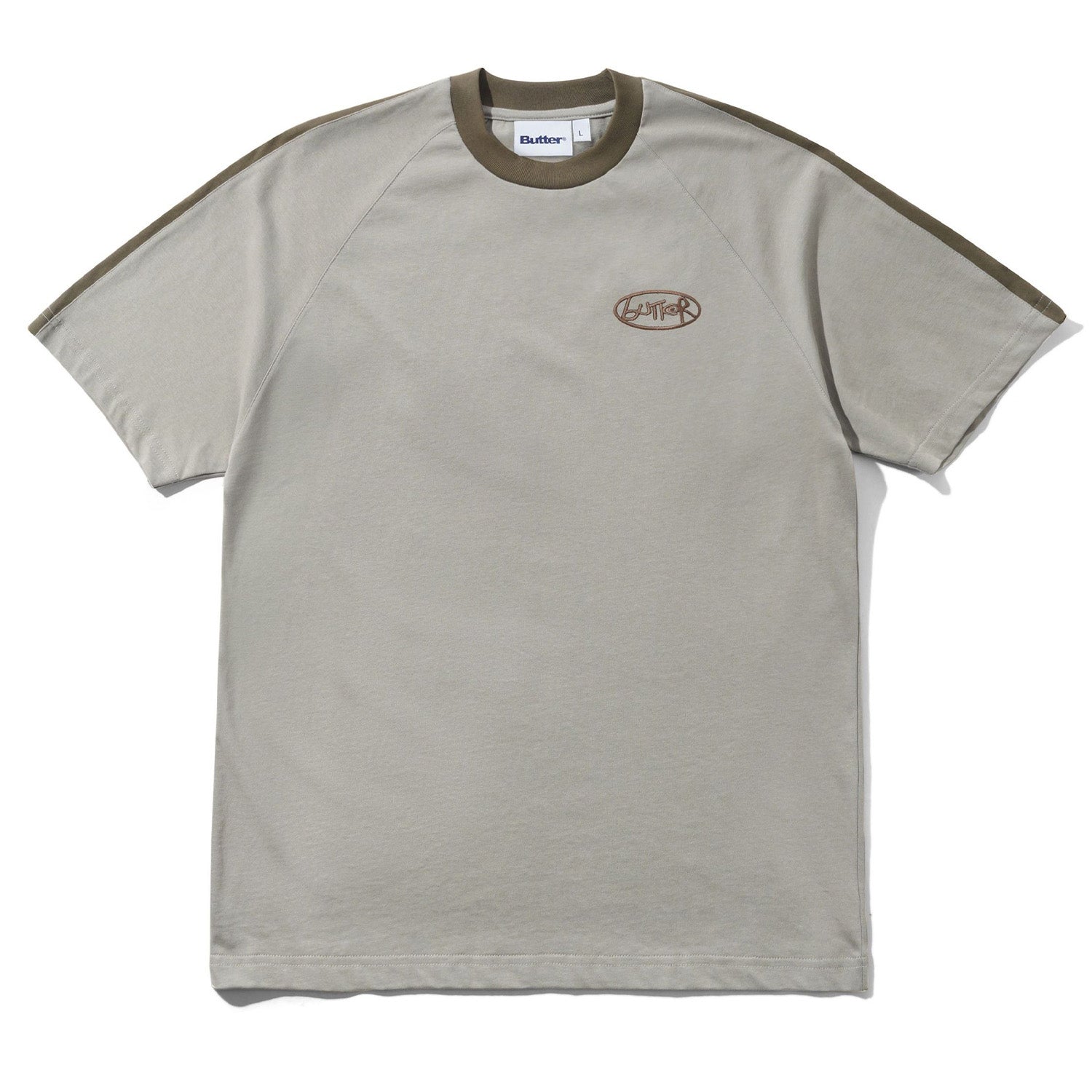 Butter Goods Abseil Panel Tee Cement/Moss