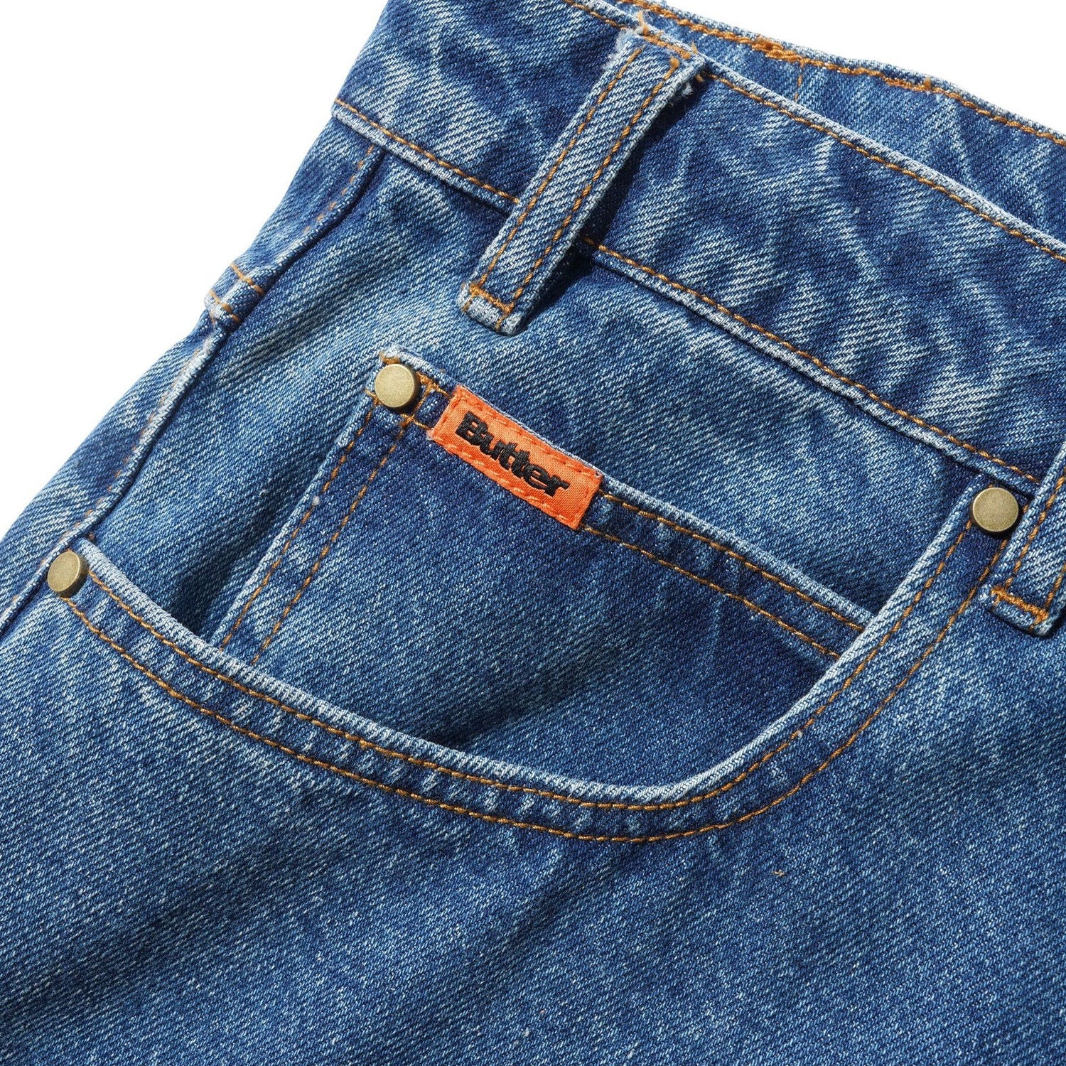Butter Goods Baggy Denim Jeans Distressed Indigo