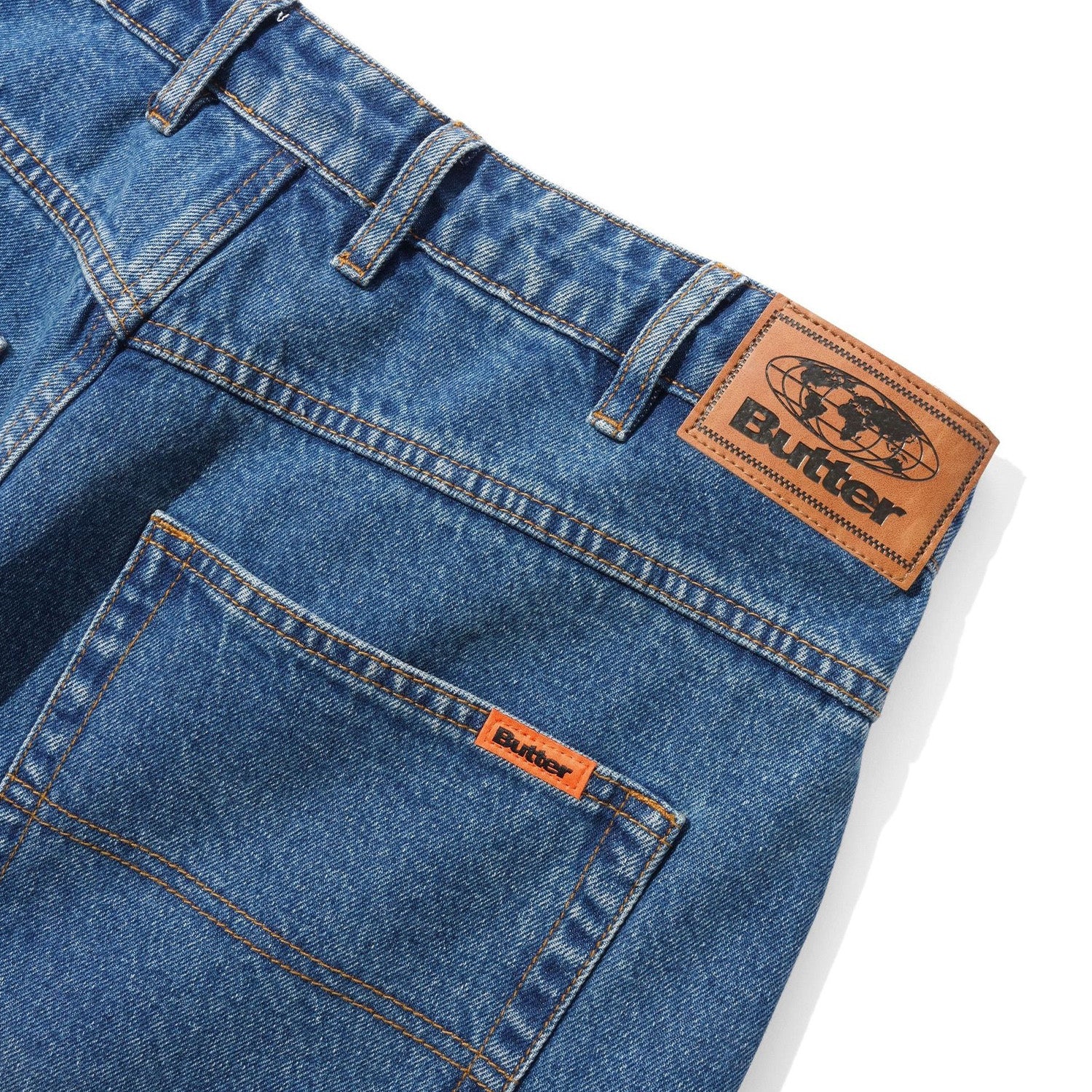 Butter Goods Baggy Denim Jeans Distressed Indigo