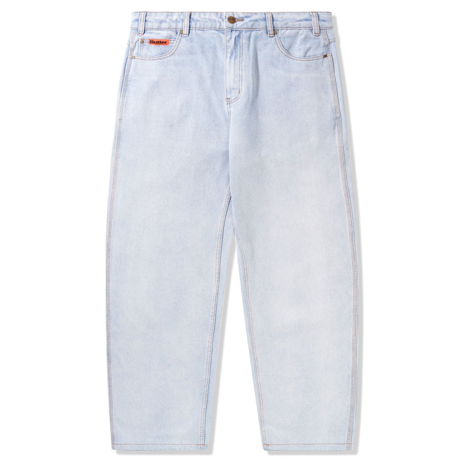 パンツ Butter Goods BAGGIEST 34/32 Baggy Denim Jeans, Washed Indigo – Butter Goods USA