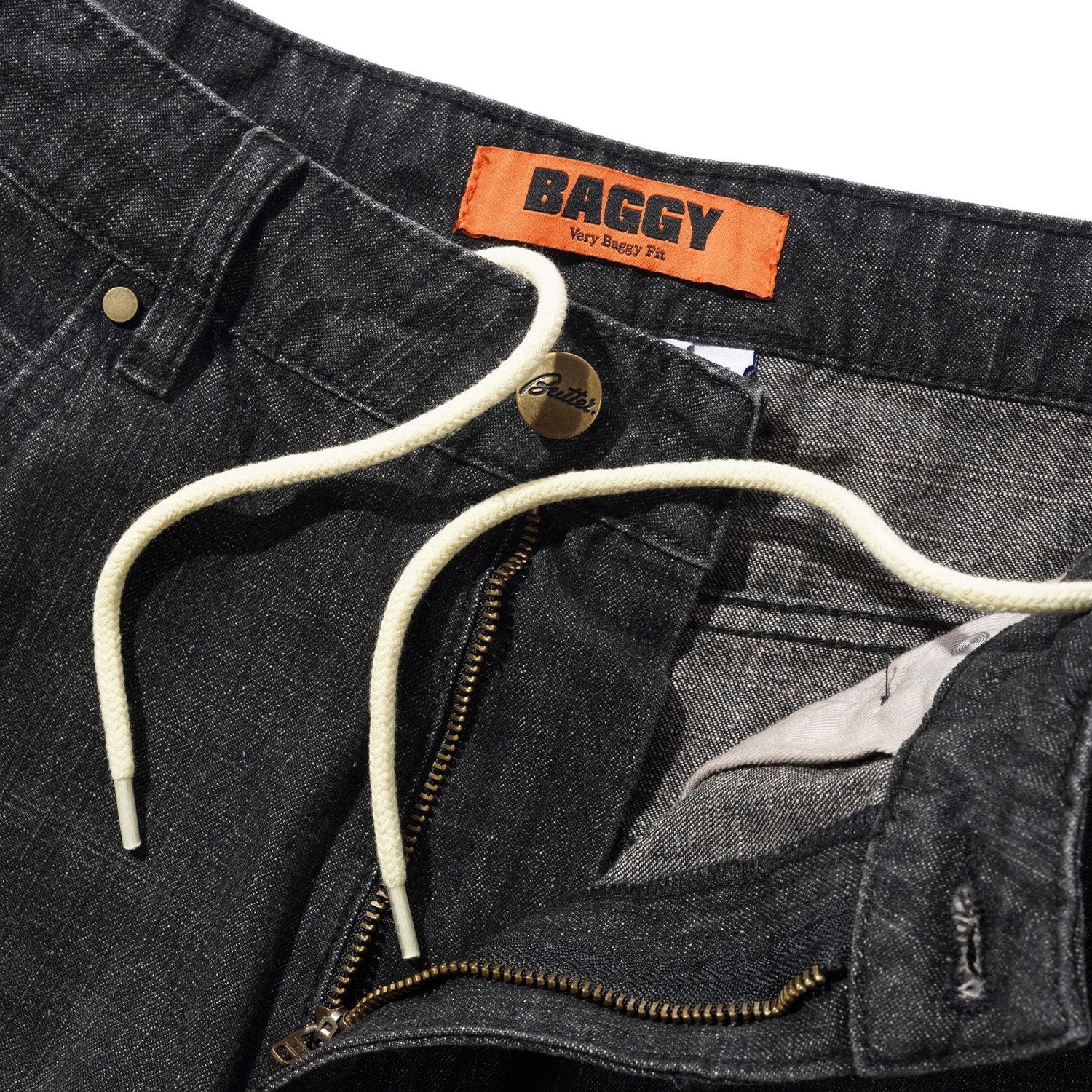 Butter Goods Baggy Denim Jeans Slub Black
