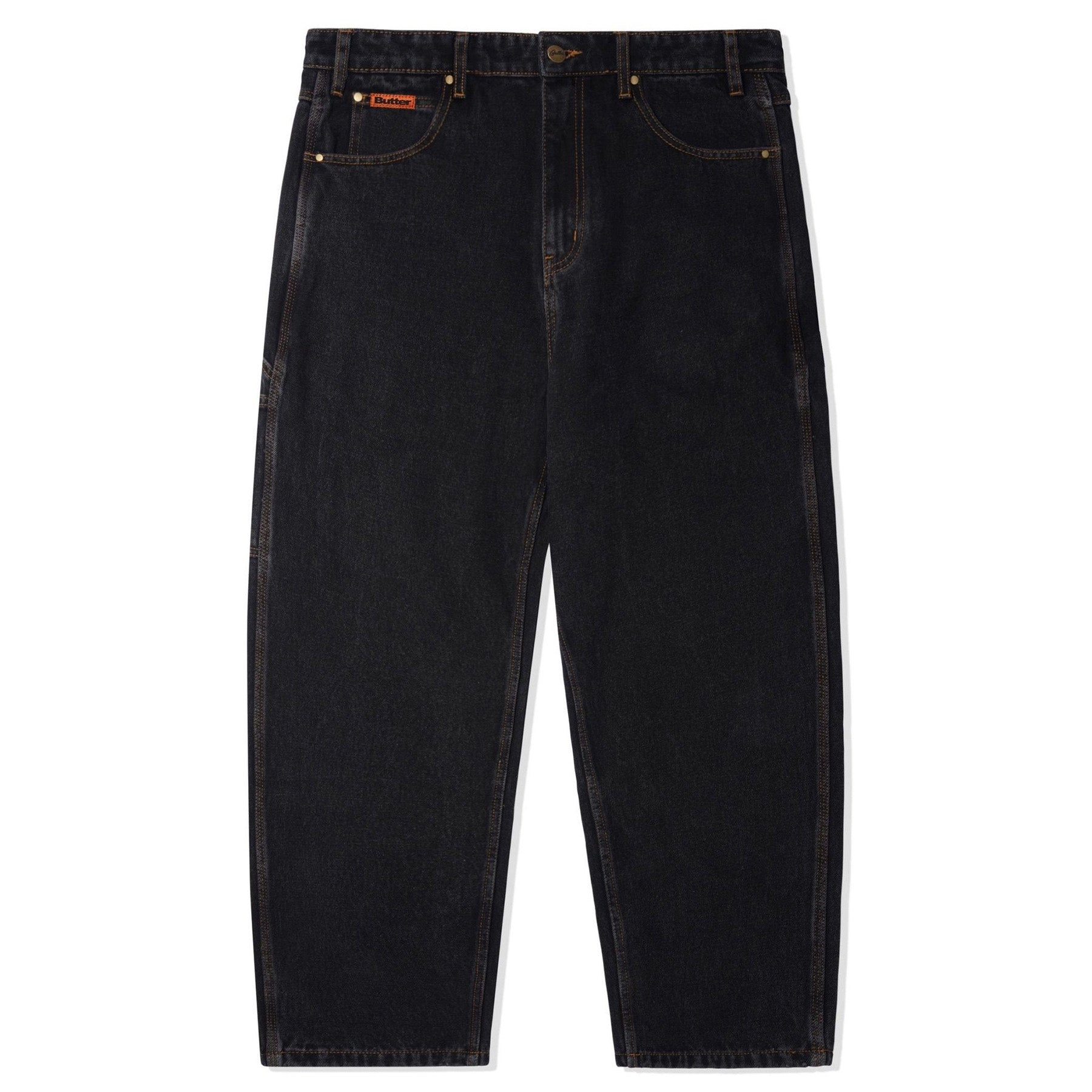 Butter goods 28inch ブラック デニム Butter Goods Baggy Denim Jeans Washed Black 25 - Orchard