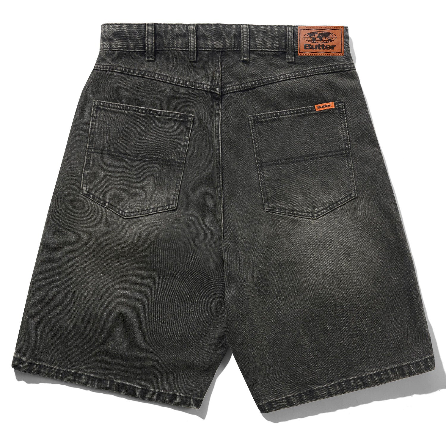 Butter Goods Baggy Denim Shorts Faded Black