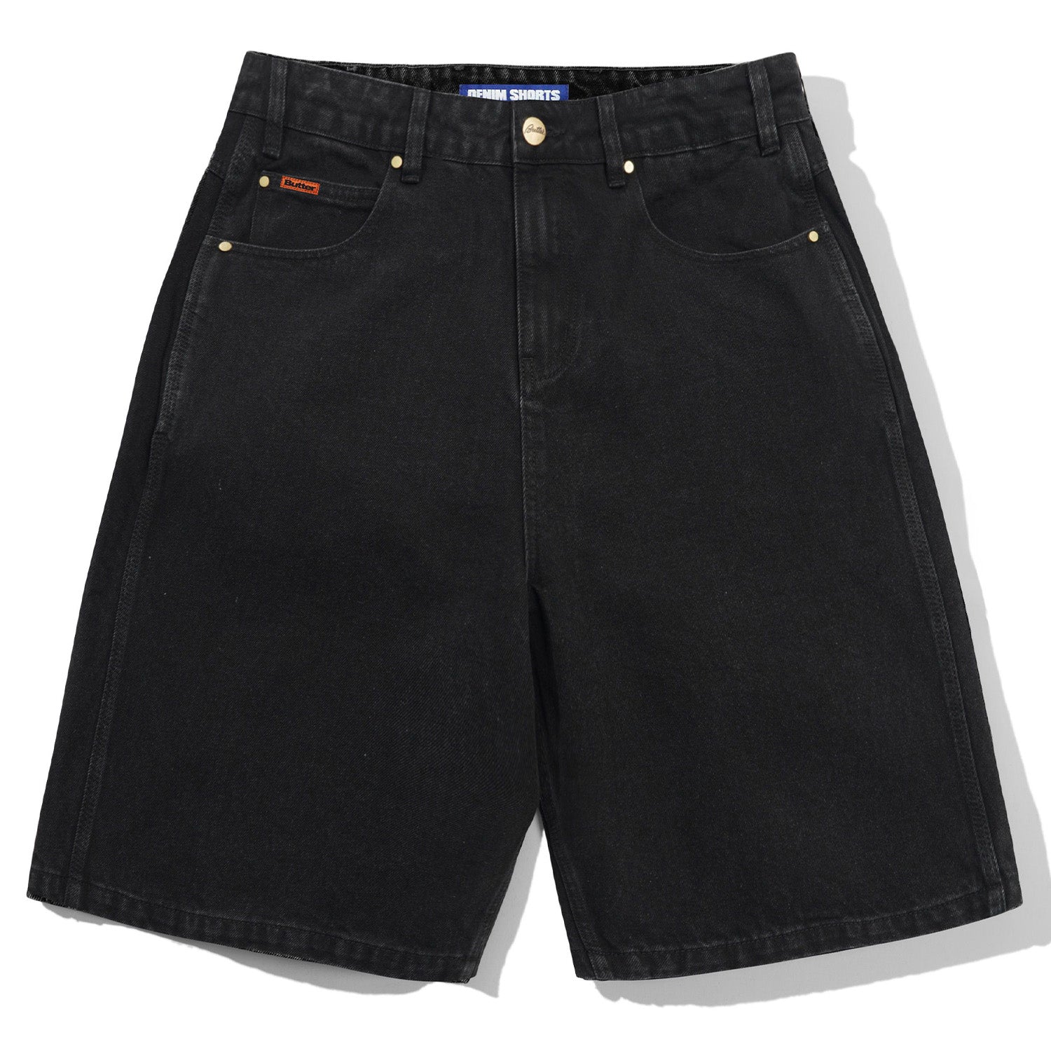 Butter Goods Baggy Denim Shorts Flat Black