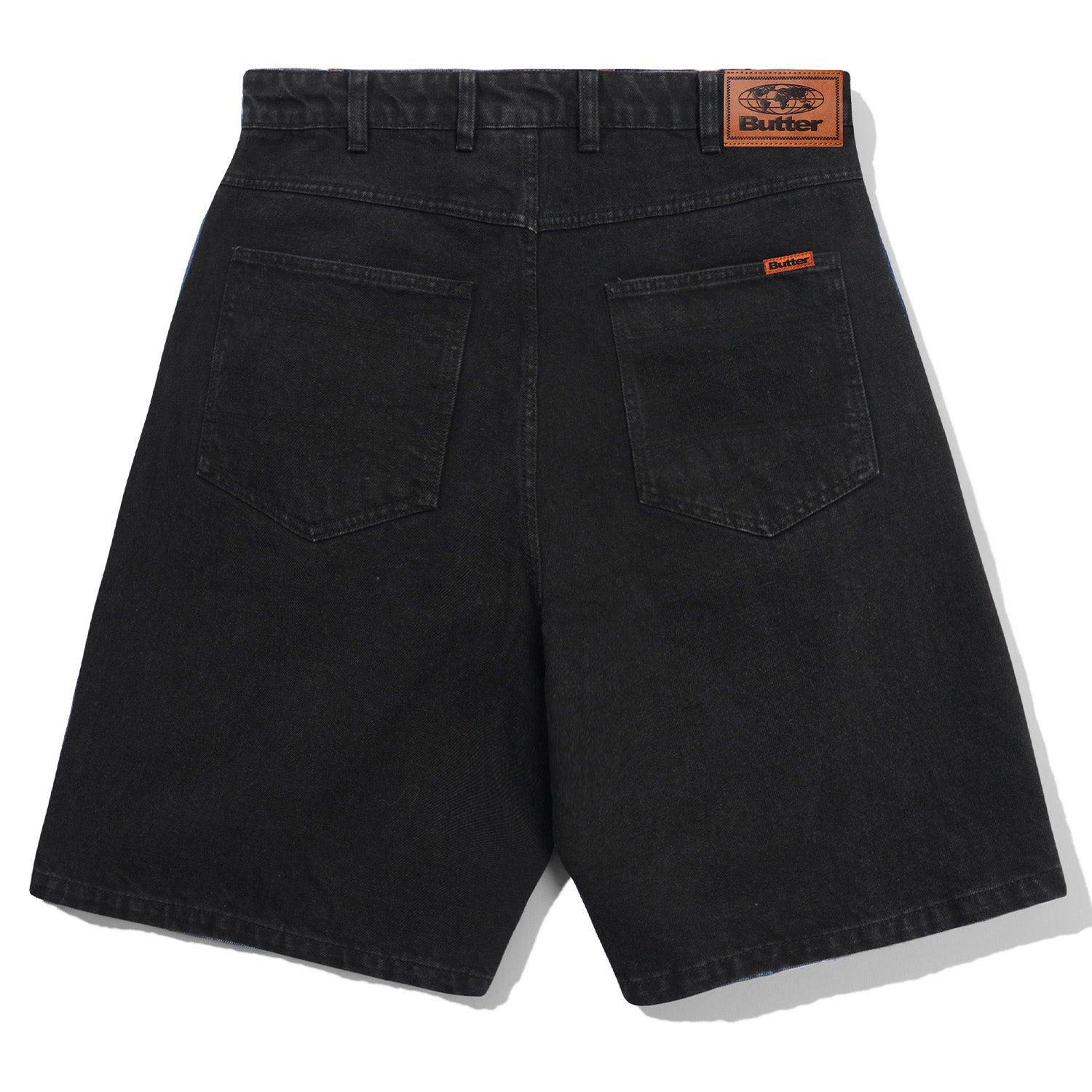 Butter Goods Baggy Denim Shorts Flat Black