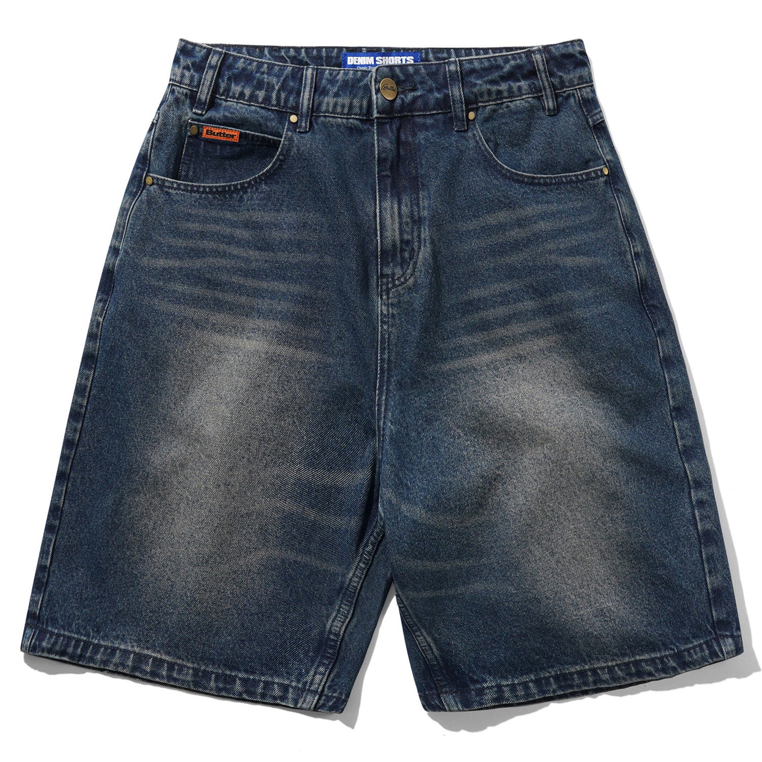 Butter Goods Baggy Denim Shorts Vintage Indigo Wash
