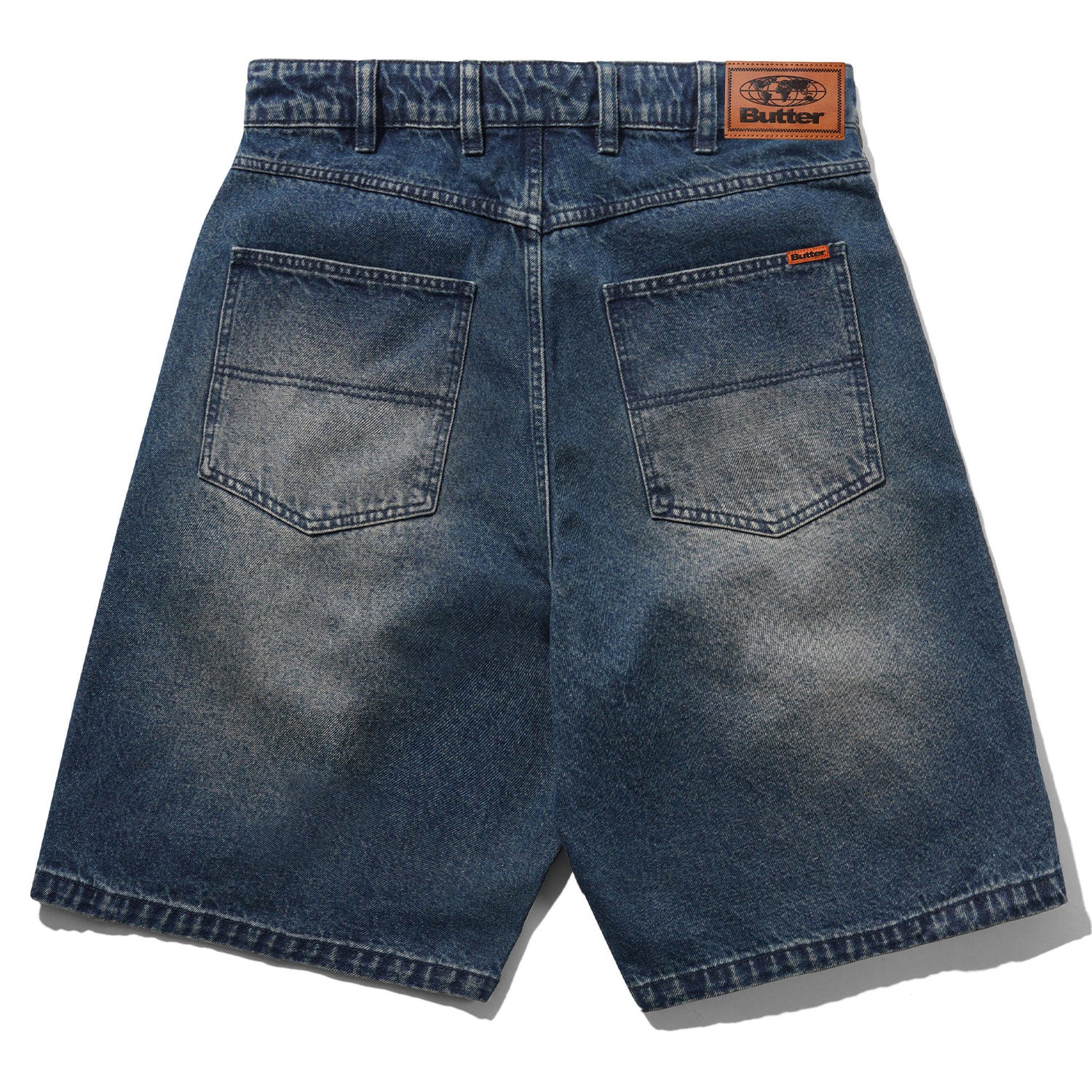 Butter Goods Baggy Denim Shorts Vintage Indigo Wash