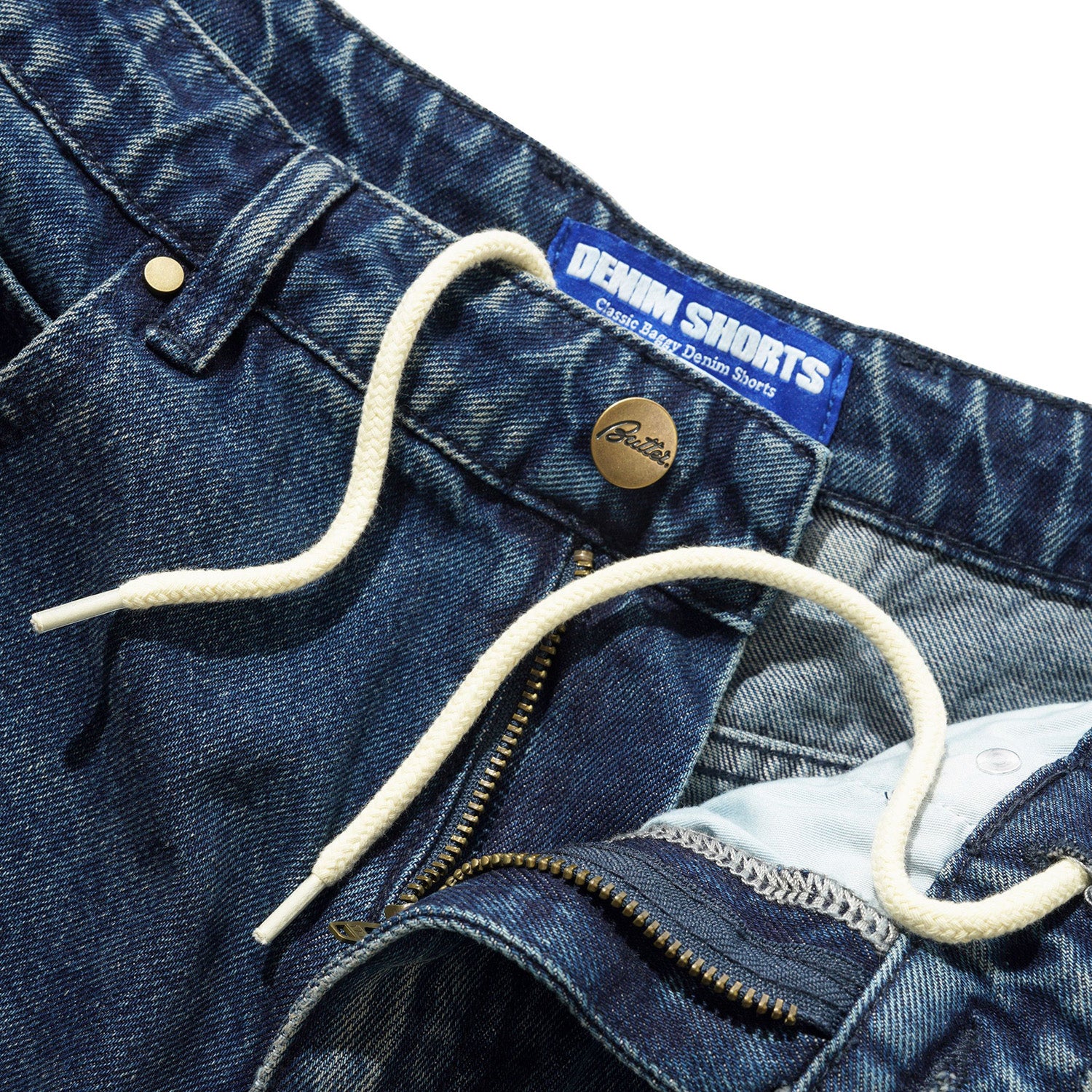 Butter Goods Baggy Denim Shorts Vintage Indigo Wash