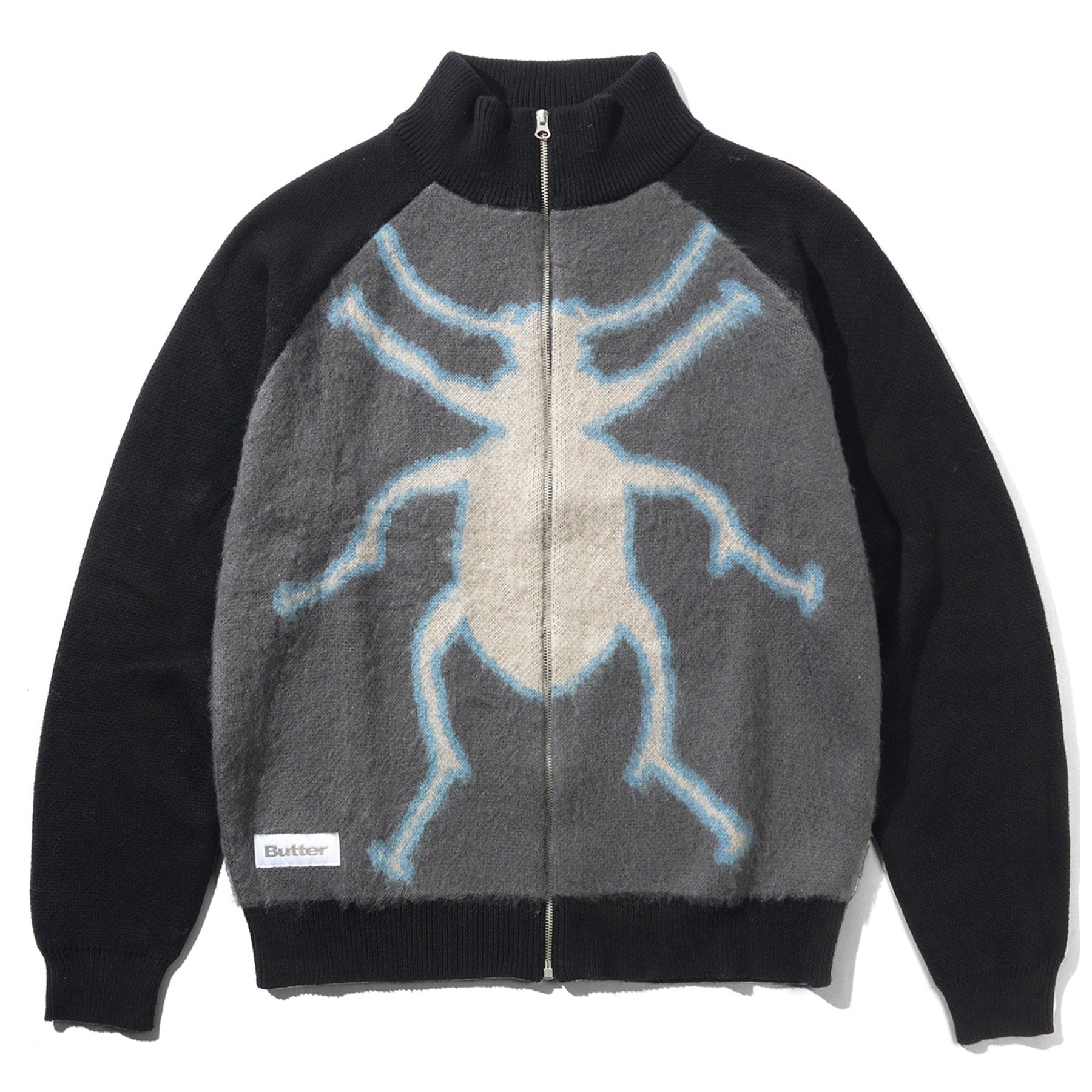 Butter Goods Beetle Zip Thru Knit Sweater - Orchard Skateshop