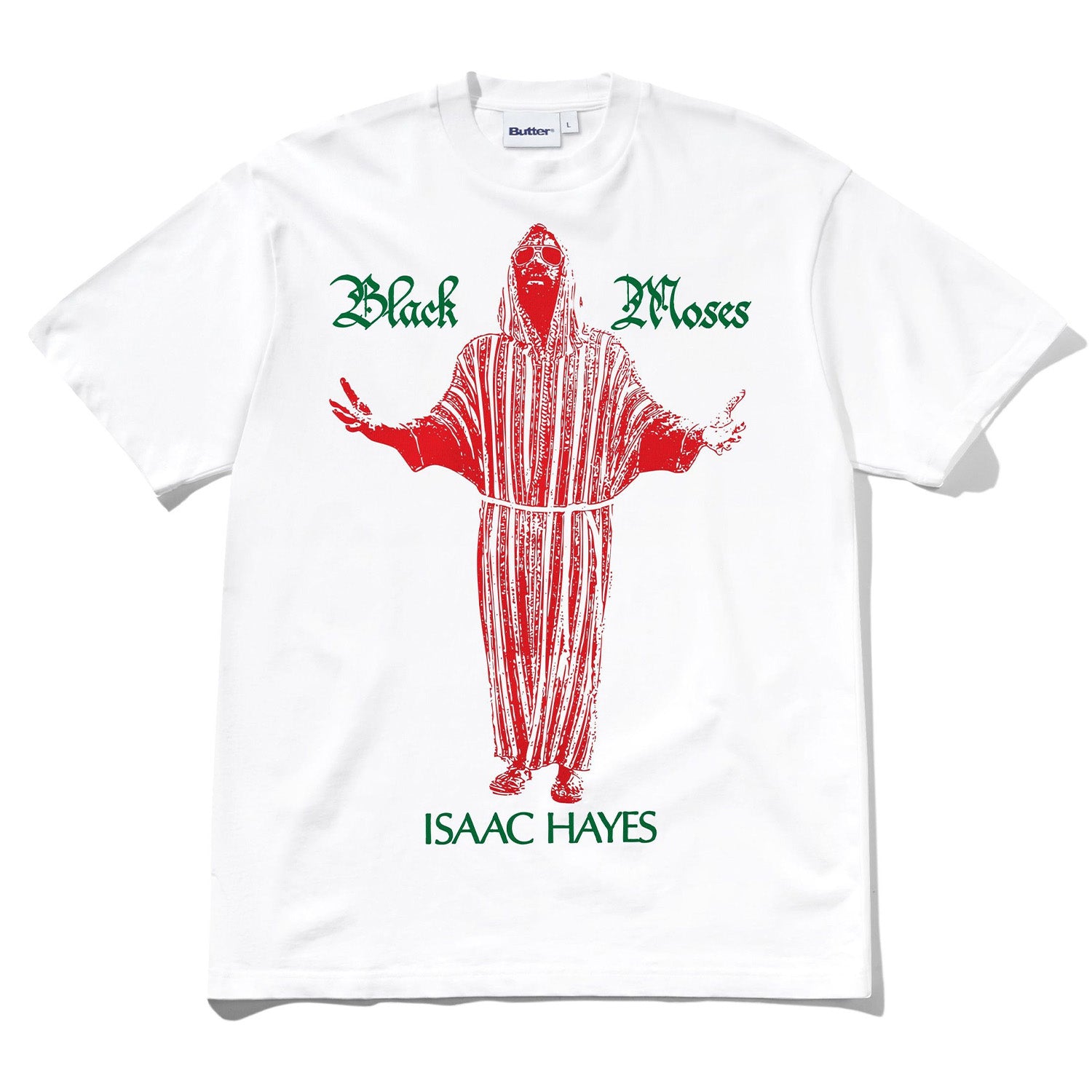 Butter Goods Black Moses Tee White