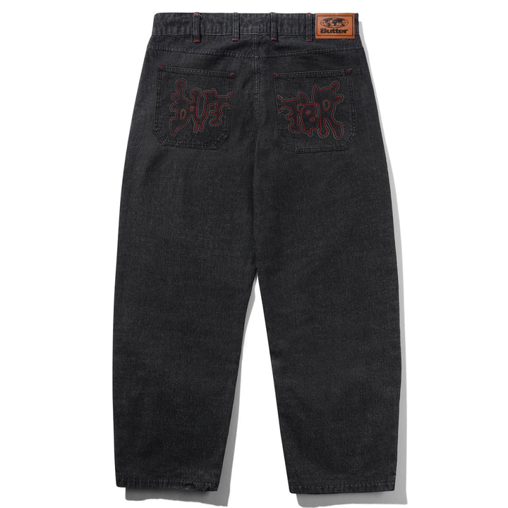 Butter Goods Blotch Denim Jeans Streaky Black