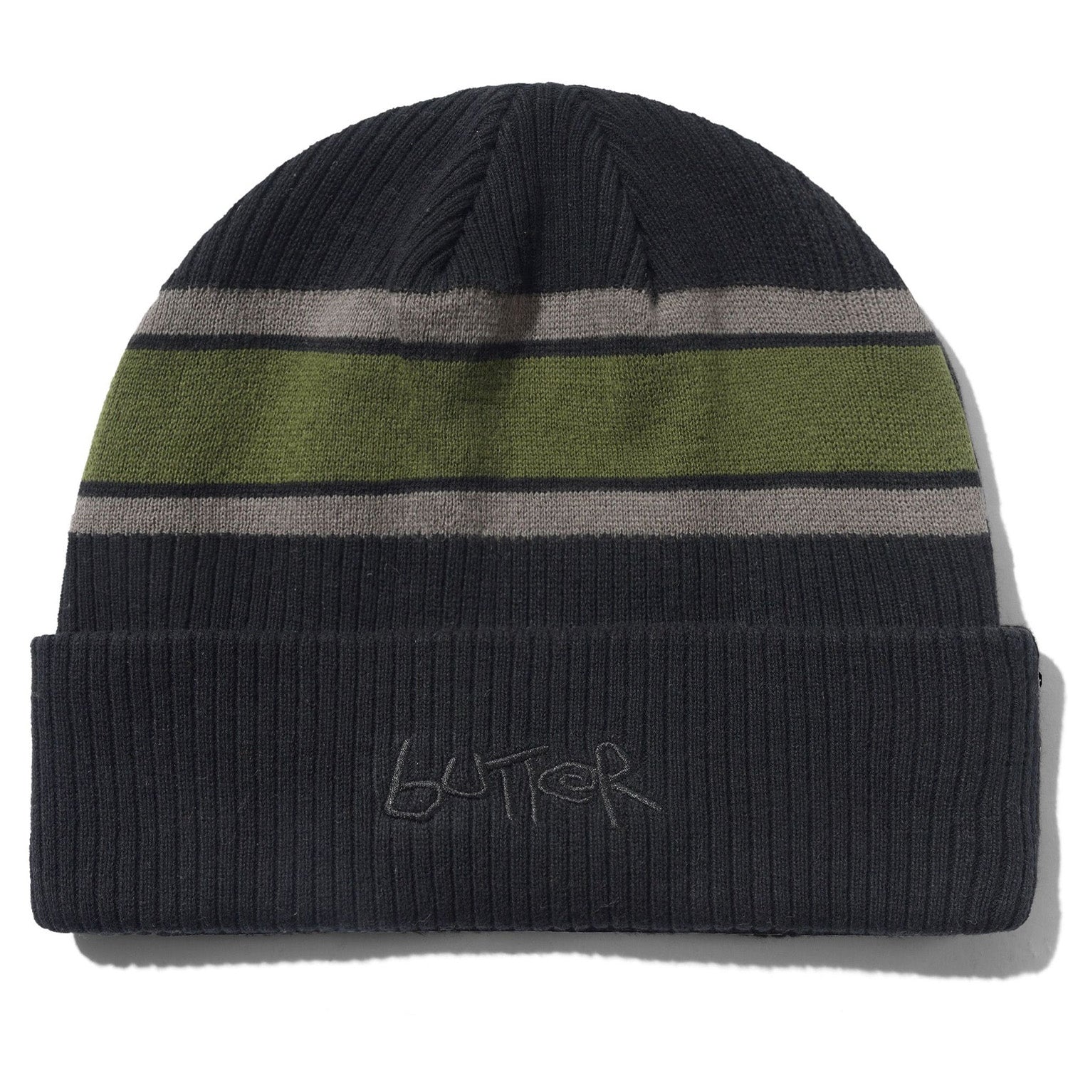 Butter Goods Break Cuff Beanie Black