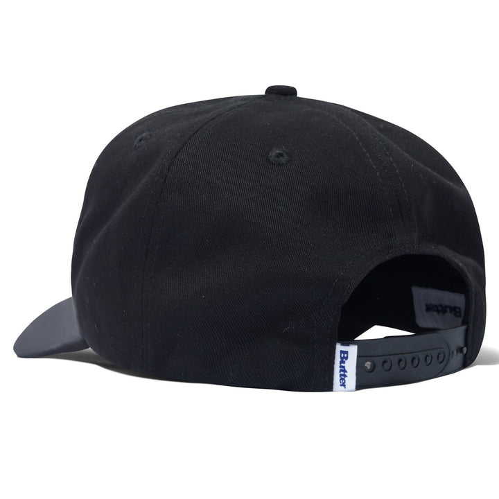 Butter Goods Collegiate 6 Panel Cap Black