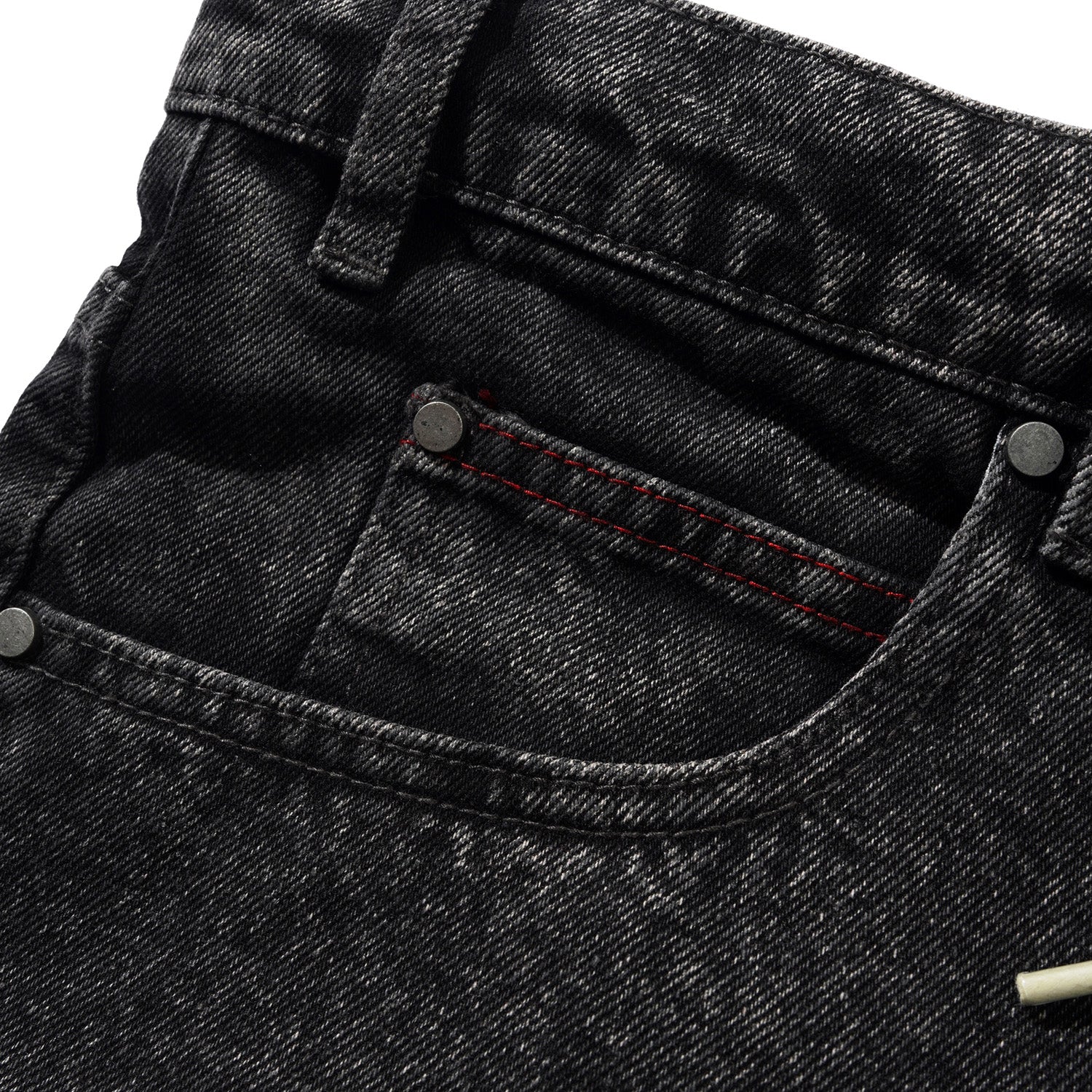 Butter Goods Distressed Big Denim Shorts Gun Metal