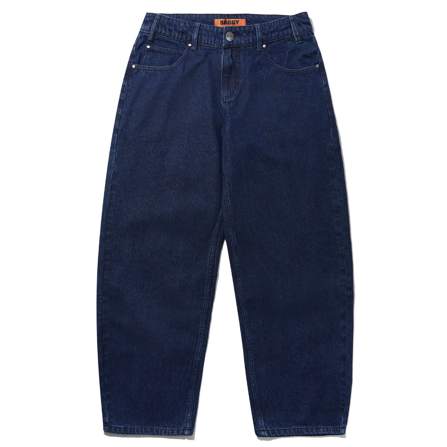 Butter Goods Drummer Baggy Denim Jeans Raw Dark Indigo