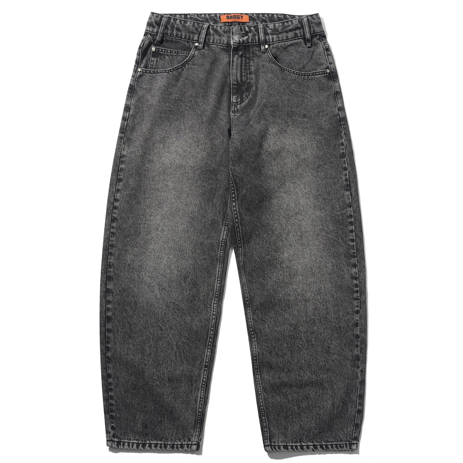 Butter Goods Drummer Baggy Denim Jeans Streaky Black - Orchard 