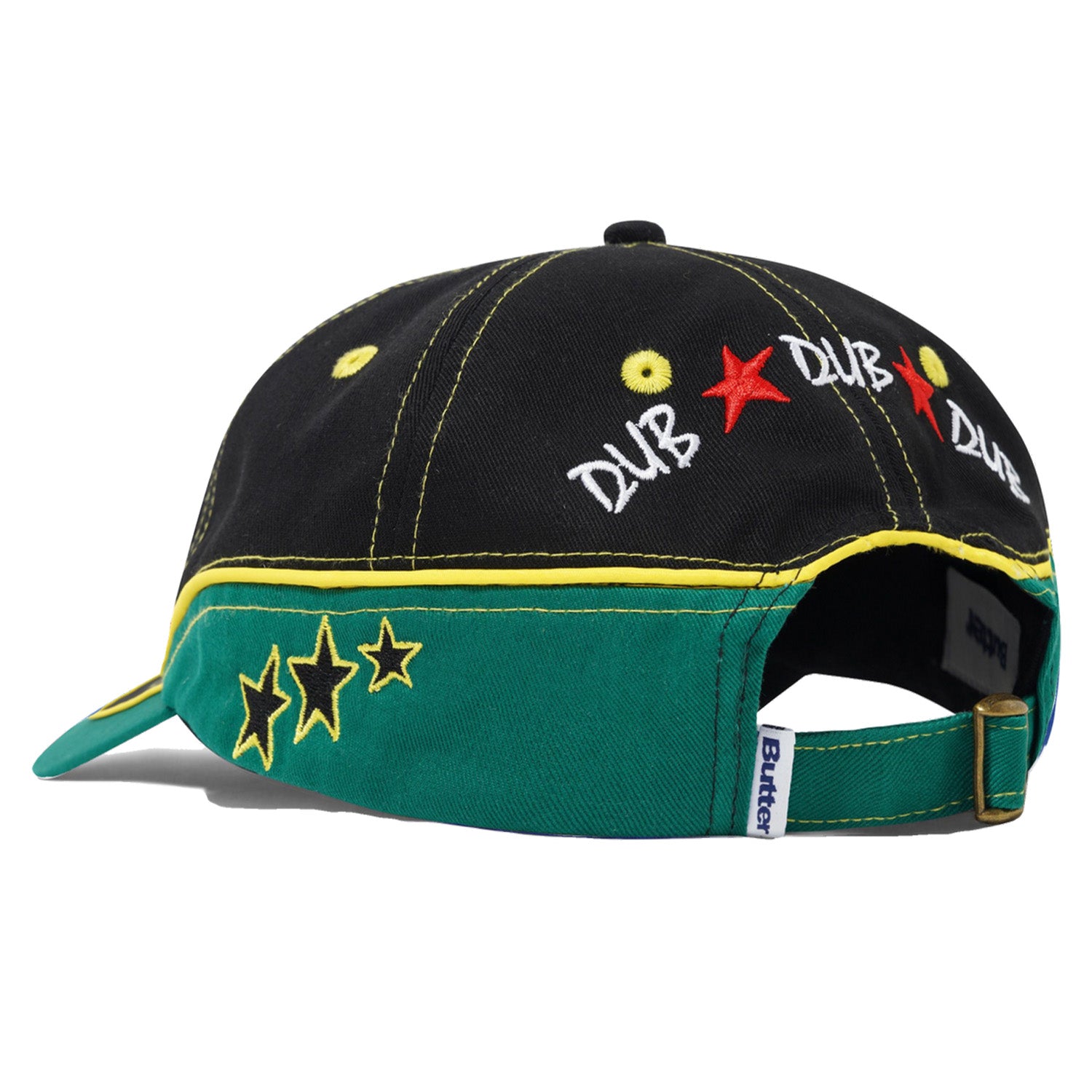 Butter Goods Dub 6 Panel Cap Black/Green