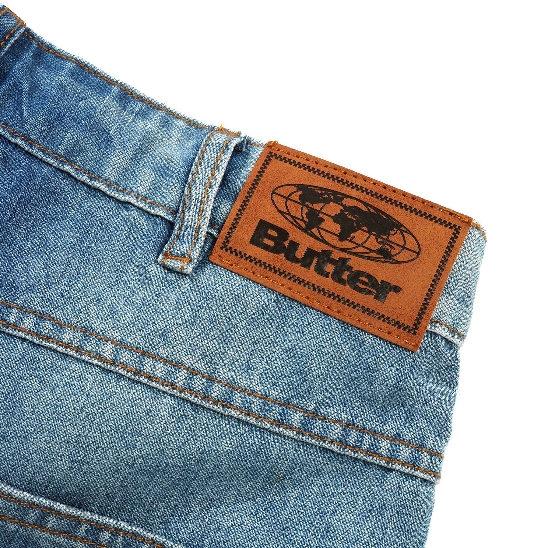 Butter Goods Encounter Denim Jeans Washed Slub Blue