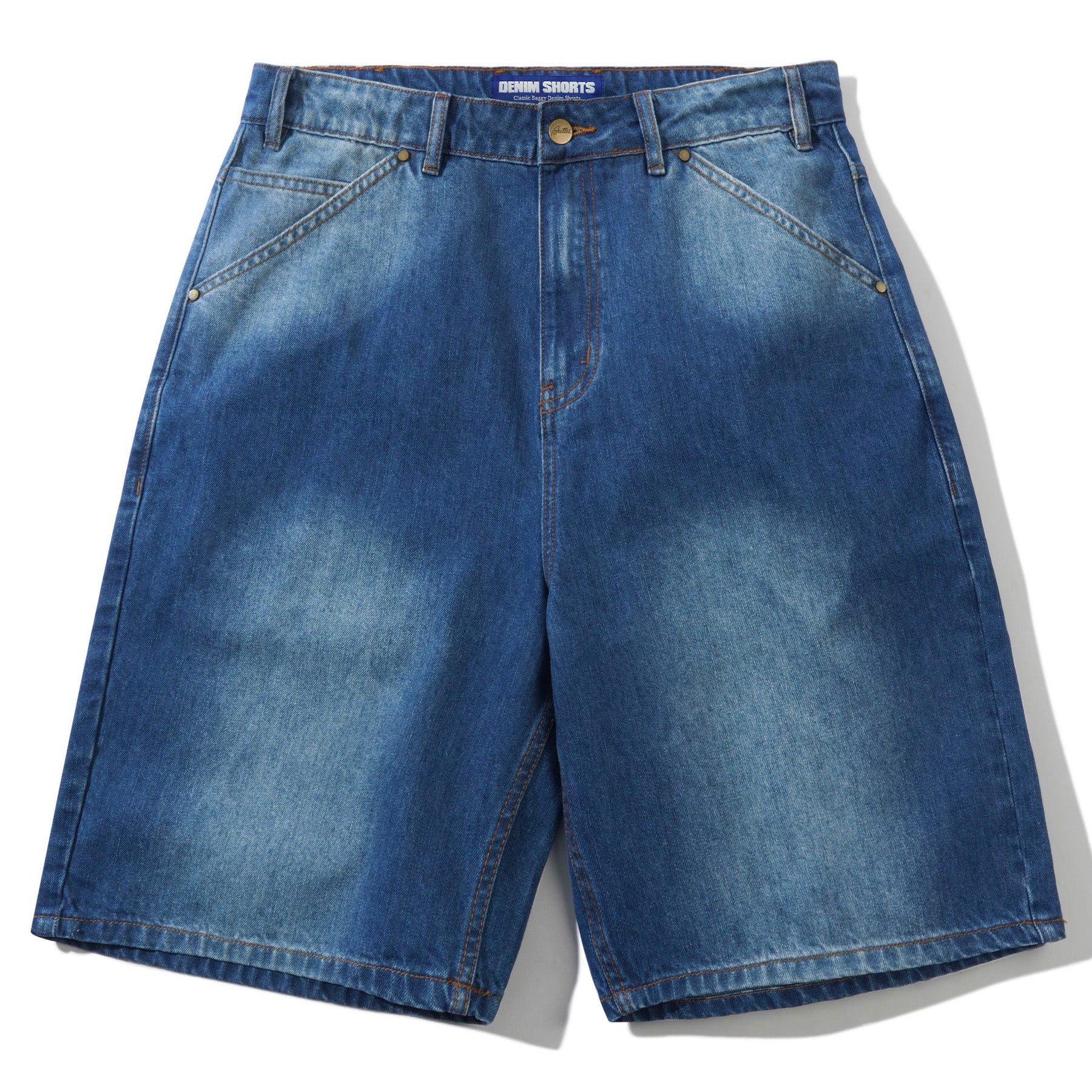 Butter Goods Encounter Denim Shorts Washed Slub Blue - Orchard