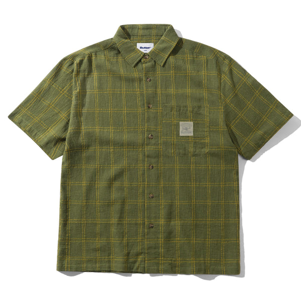 Butter Goods Equipment S/S Shirt Green - Orchard Skateshop Butter Goods Equipment S/S Shirt Green - Orchard Skateshop