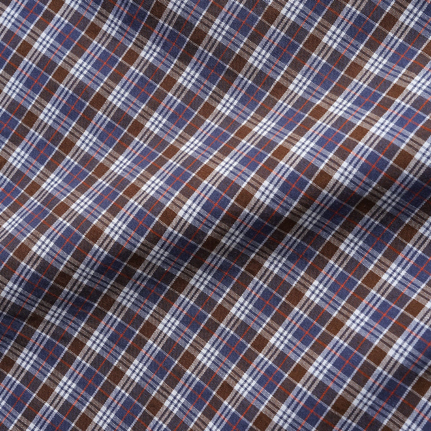 Butter Goods Equipment S/S Button Up Shirt Navy/Brown