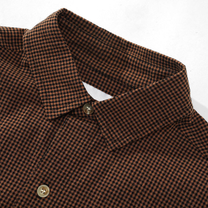 Butter Goods Equipt SS Plaid Shirt Brown