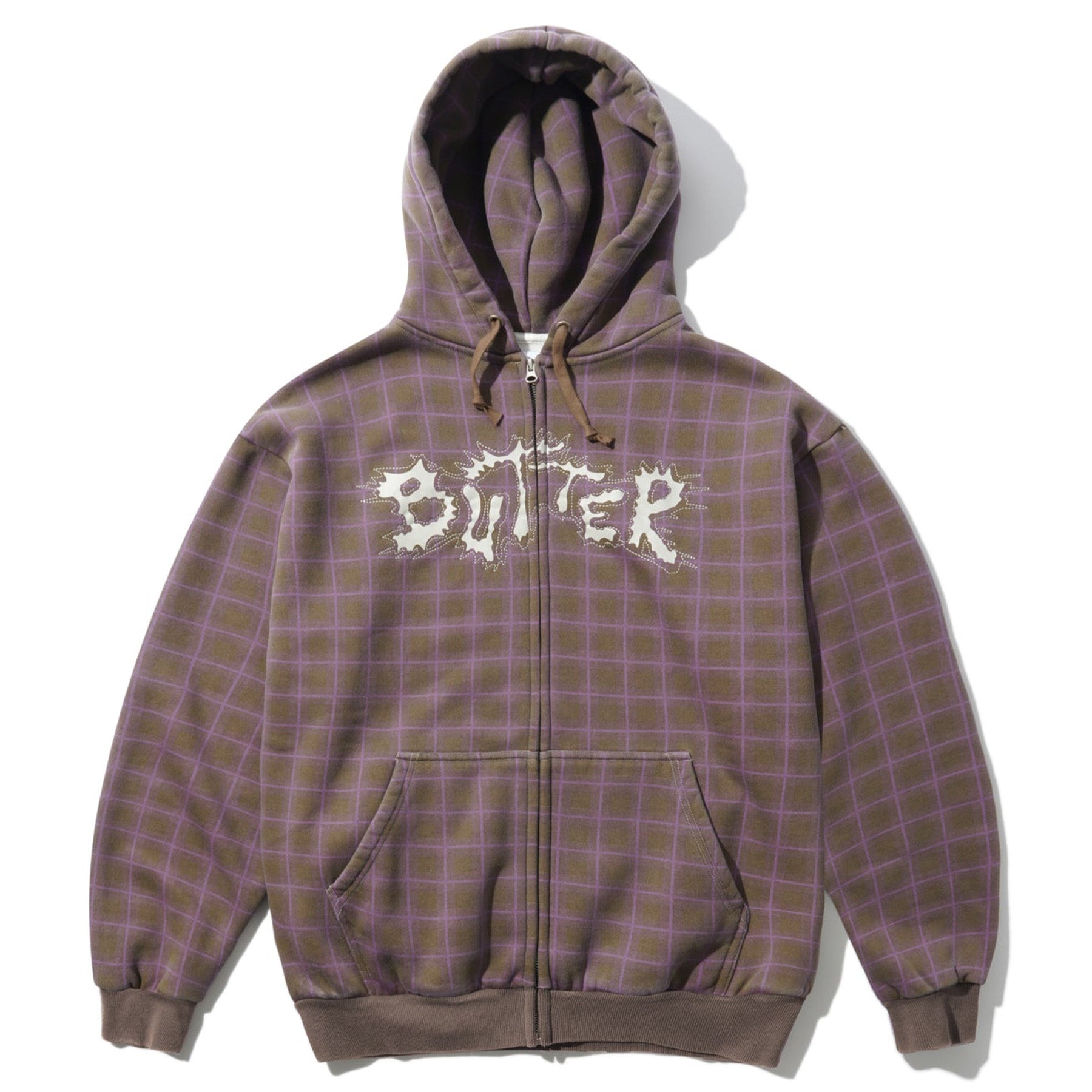 Butter Goods Eruption Zip Thru Hood Plaid