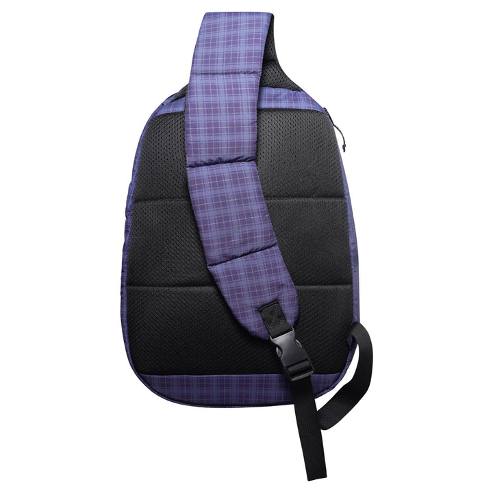 Butter Goods Express Shoulder Bag Navy Plaid
