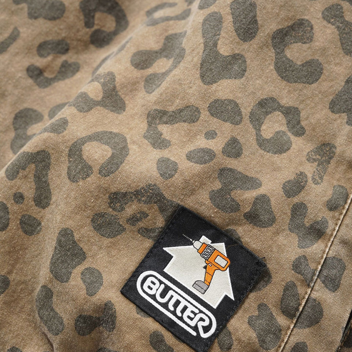 Butter Goods Insulated Work Jacket Leopard