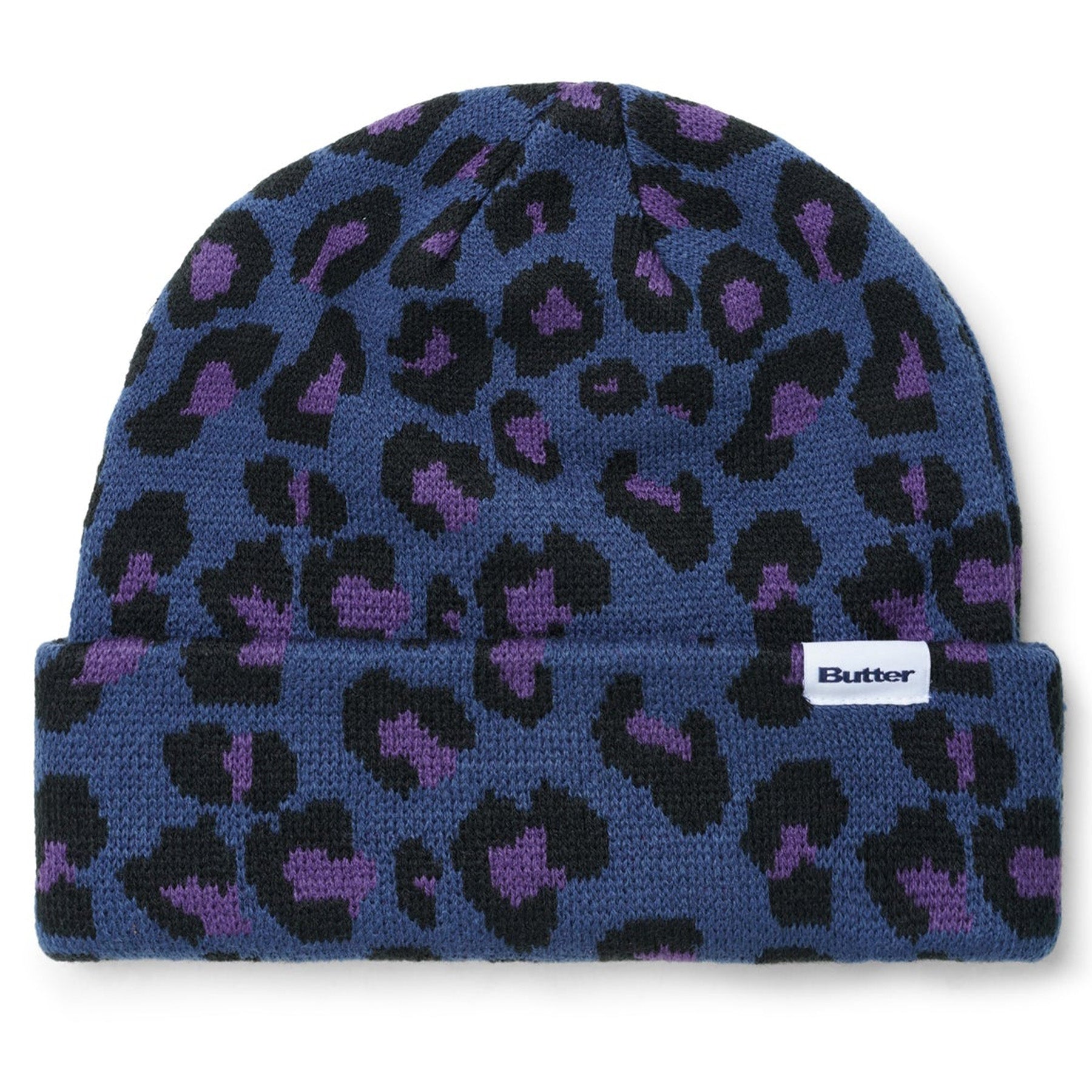 Butter Goods Leopard Beanie Navy