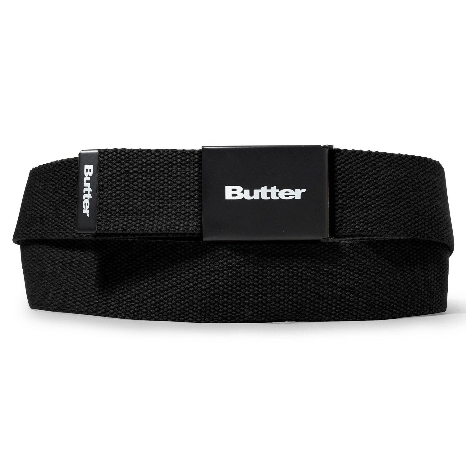 Butter Goods Logo Woven Belt Black