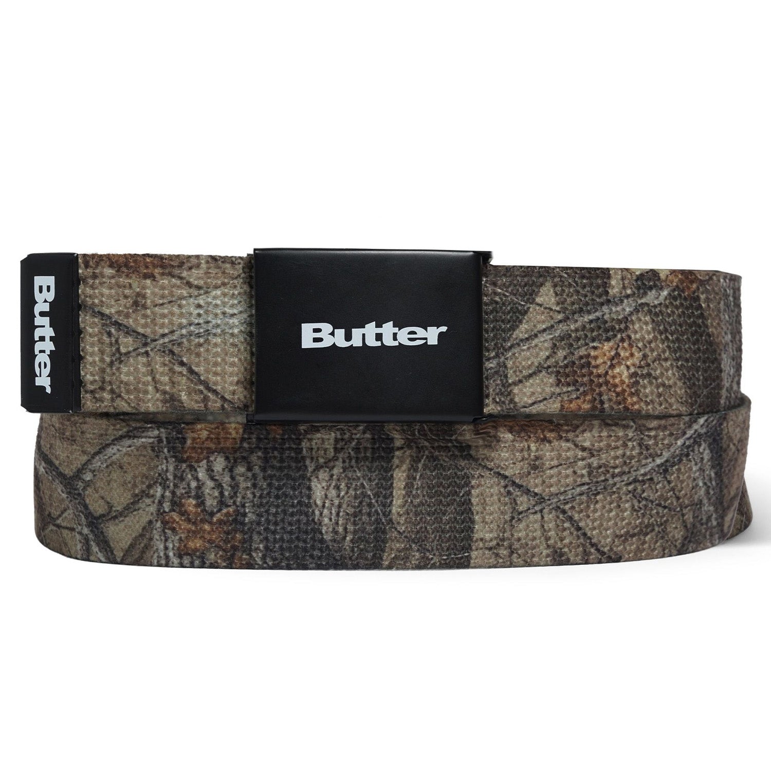 Butter Goods Logo Woven Belt Forest Camo