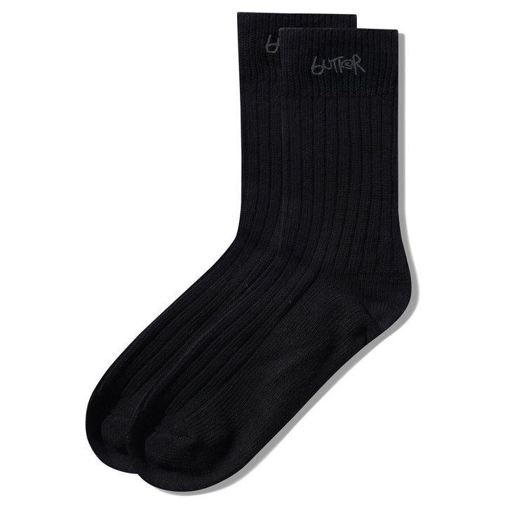 Butter Goods Mid-Cut Socks Black