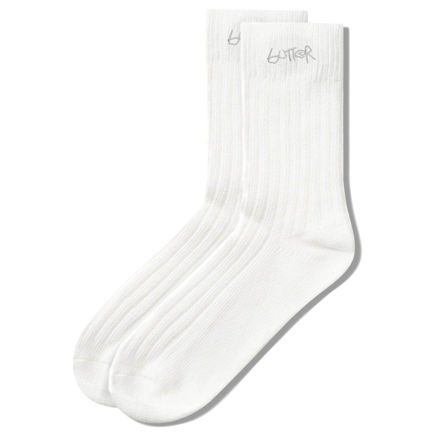 Butter Goods Mid-Cut Socks White